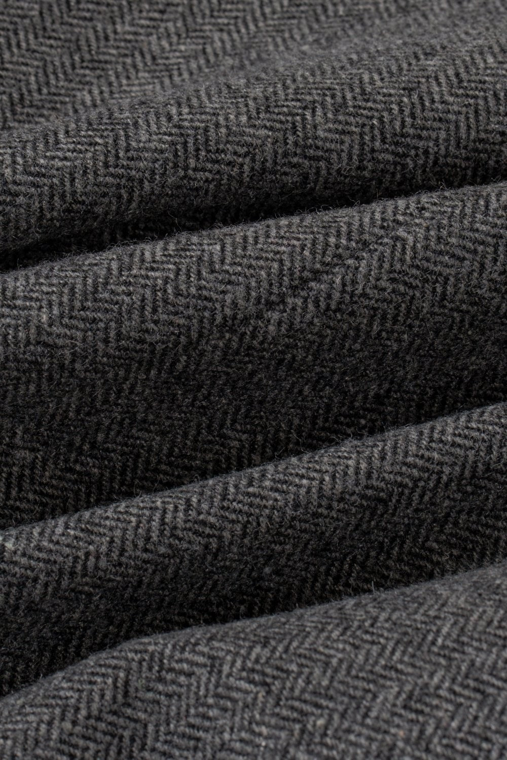 Men's Herringbone Tweed Slim Fit Waistcoat - MARTEZ - Grey