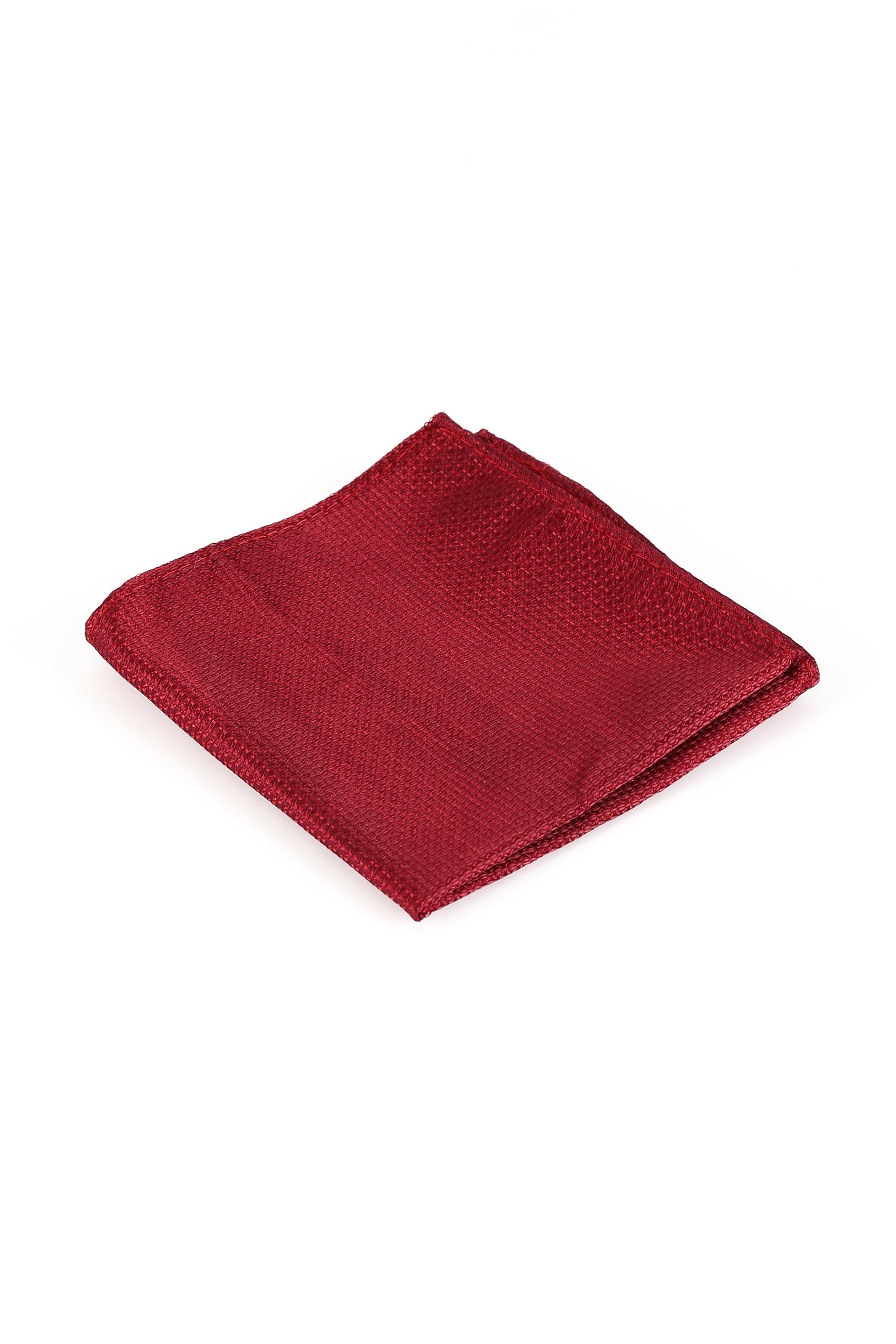 Men's Textured Tie & Cufflinks Set - Burgundy