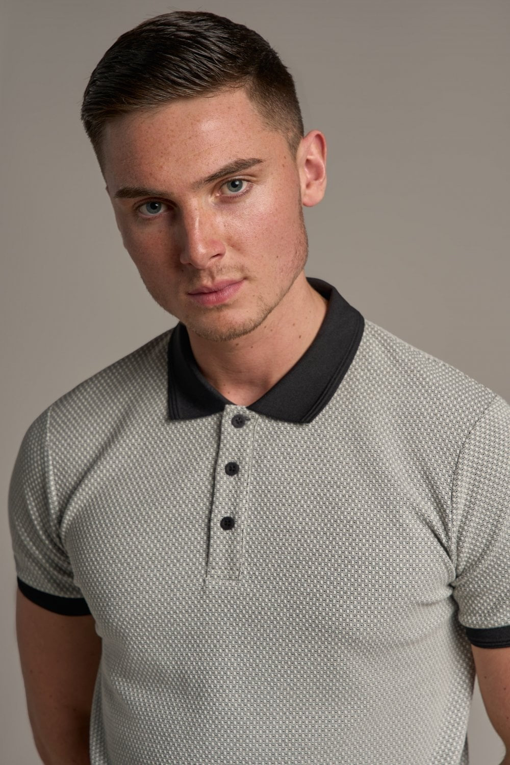 Herren Baumwoll Beige Ecru Polohemd - Harpoon - Ecru