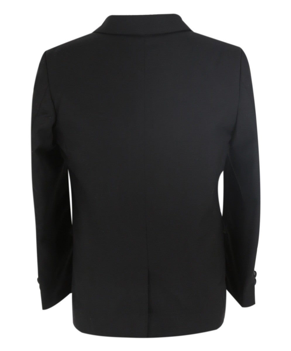 Jungen Glanzrevers Tuxedo Dinner Anzug - Schwarz