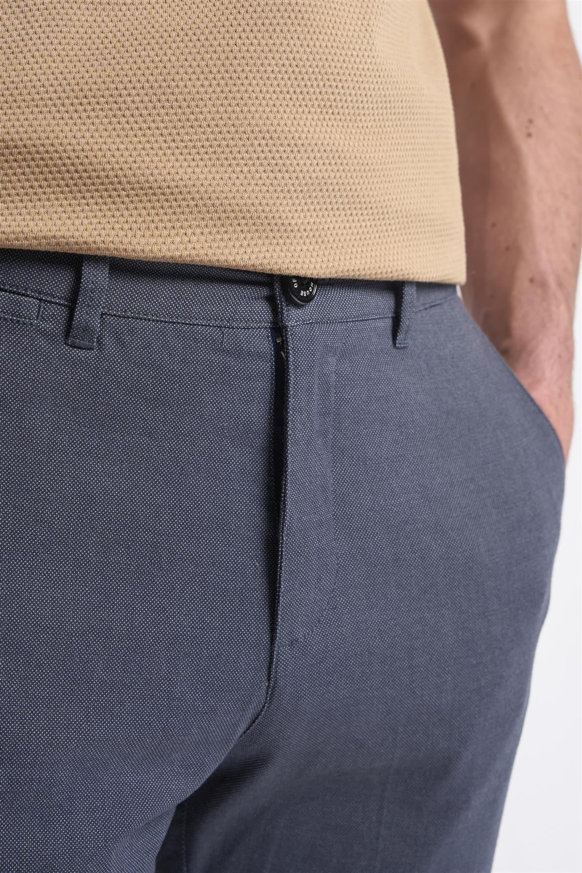 Pantalons chinon en sergé bleu marine - STORM - Bleu Marine