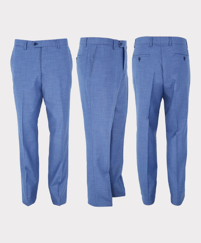 Herren Hellblauer Maßgeschneiderter Anzug - JAYDEN - Blau