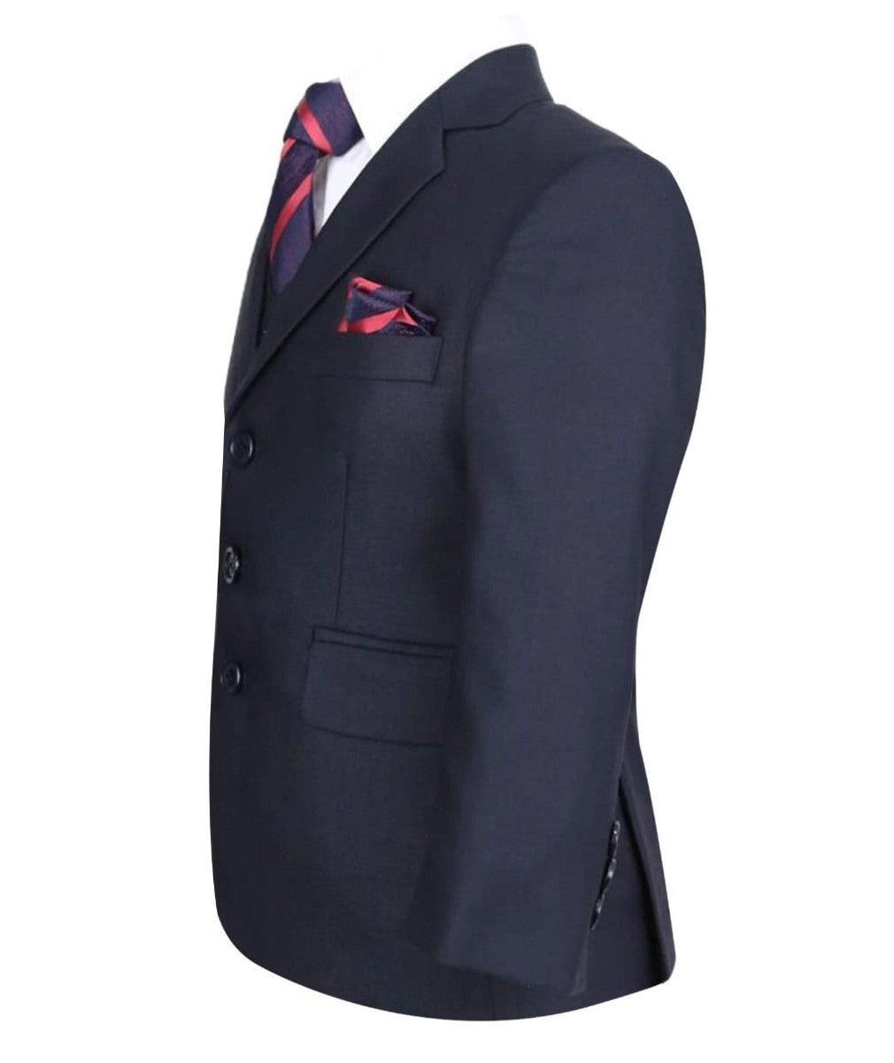 Costume Formel Slim Fit pour Garçons - Sebastian Le Blanc - Bleu Marine