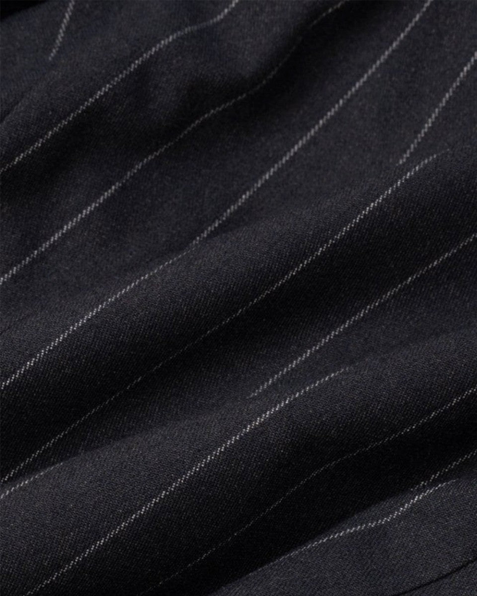 Herren Nadelstreifen Slim Fit Marineblauer Anzug - Invincible - Marineblau