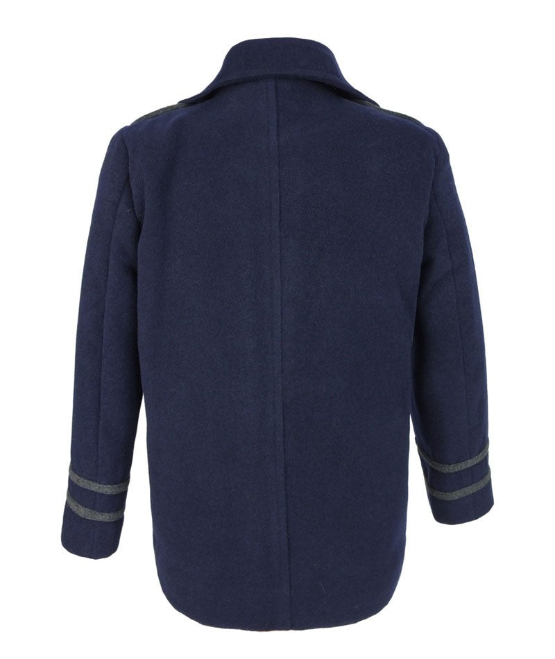 Jungen Mantel und Hut-Set - Marineblau