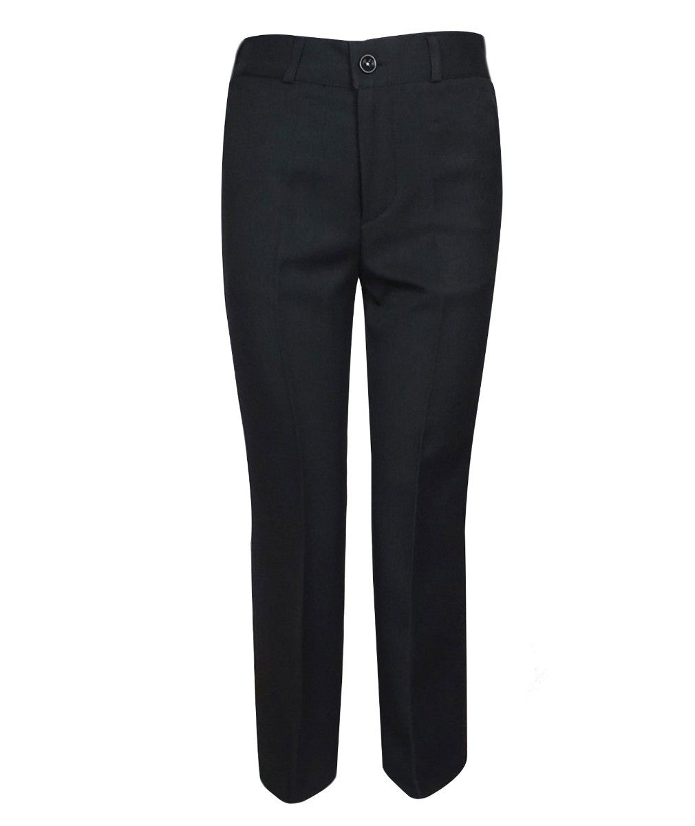 Boys Formal Suit with Patterned Waistcoat and Cravat Set - Antonio - Black - Blue