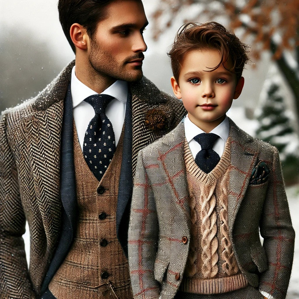 Timeless Tweed and Wool Formal Wear for Boys and Men: Winter 2025 Style Guide