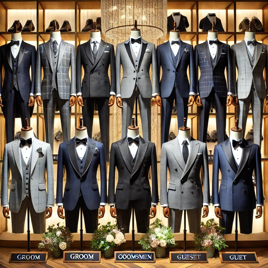 TIPS FOR CHOOSING SUITS FOR GROOMS, GROOMSMEN AND GUESTS