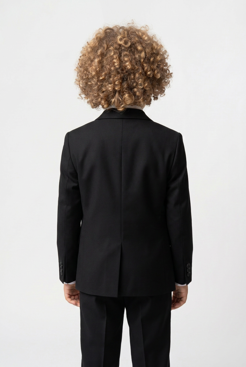 Costume habillé sur mesure pour garçon - Noir