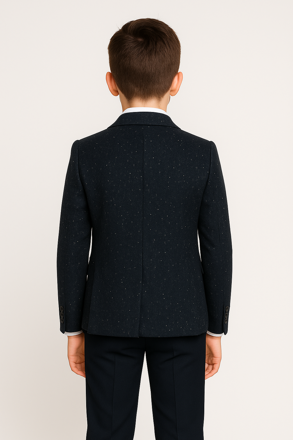 Costume en Tweed Tailored Fit avec Chino pour Garçons - COSMO Bleu Marine - Bleu Marine