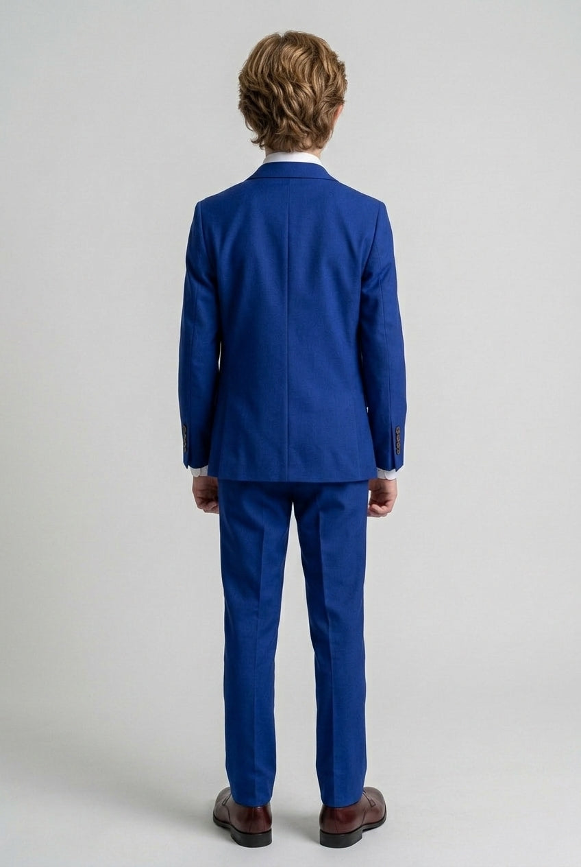 Costume bleu royal coupe slim pour garçon - Bleu royal