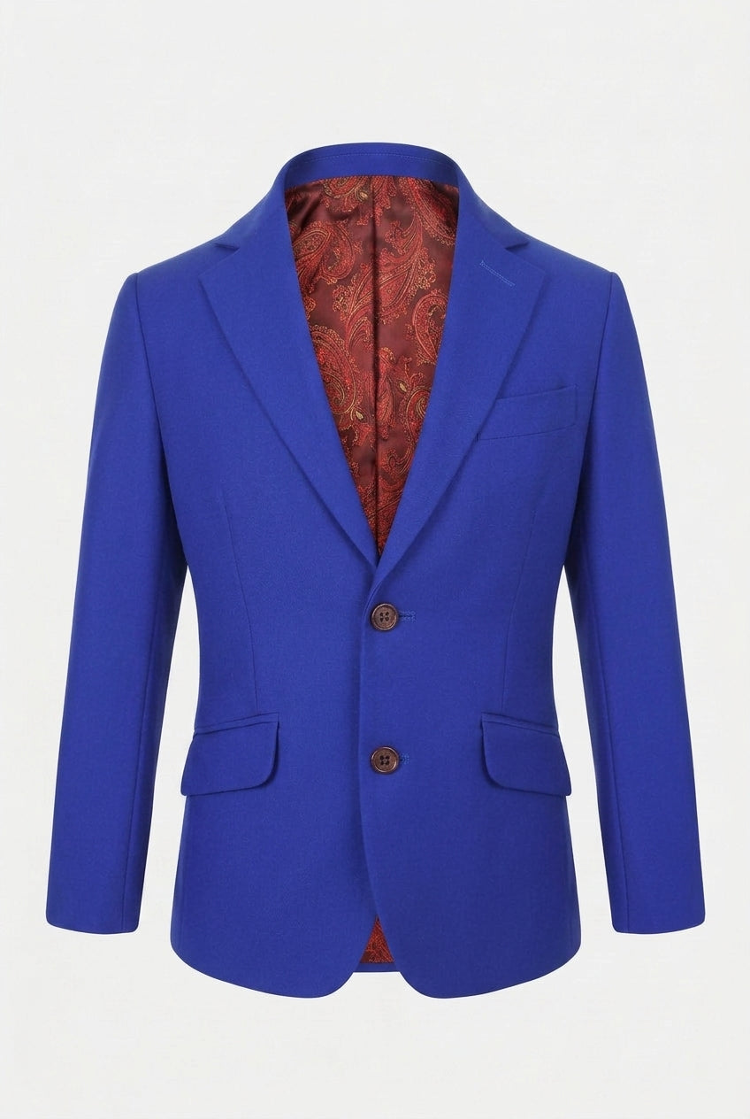 Costume bleu royal coupe slim pour garçon - Bleu royal