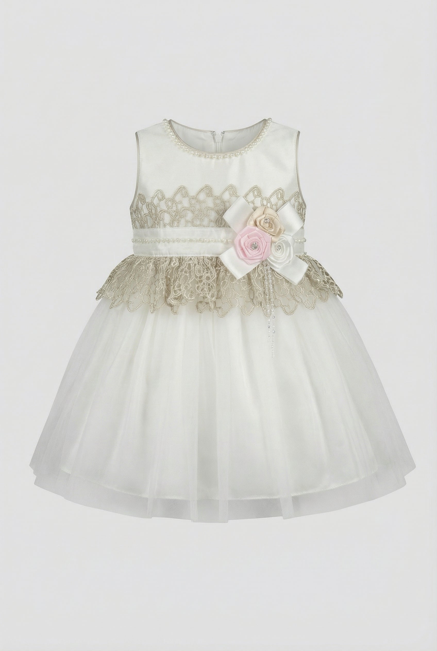 Babies & Girls Ivory Satin & Tulle Dress Babysize 