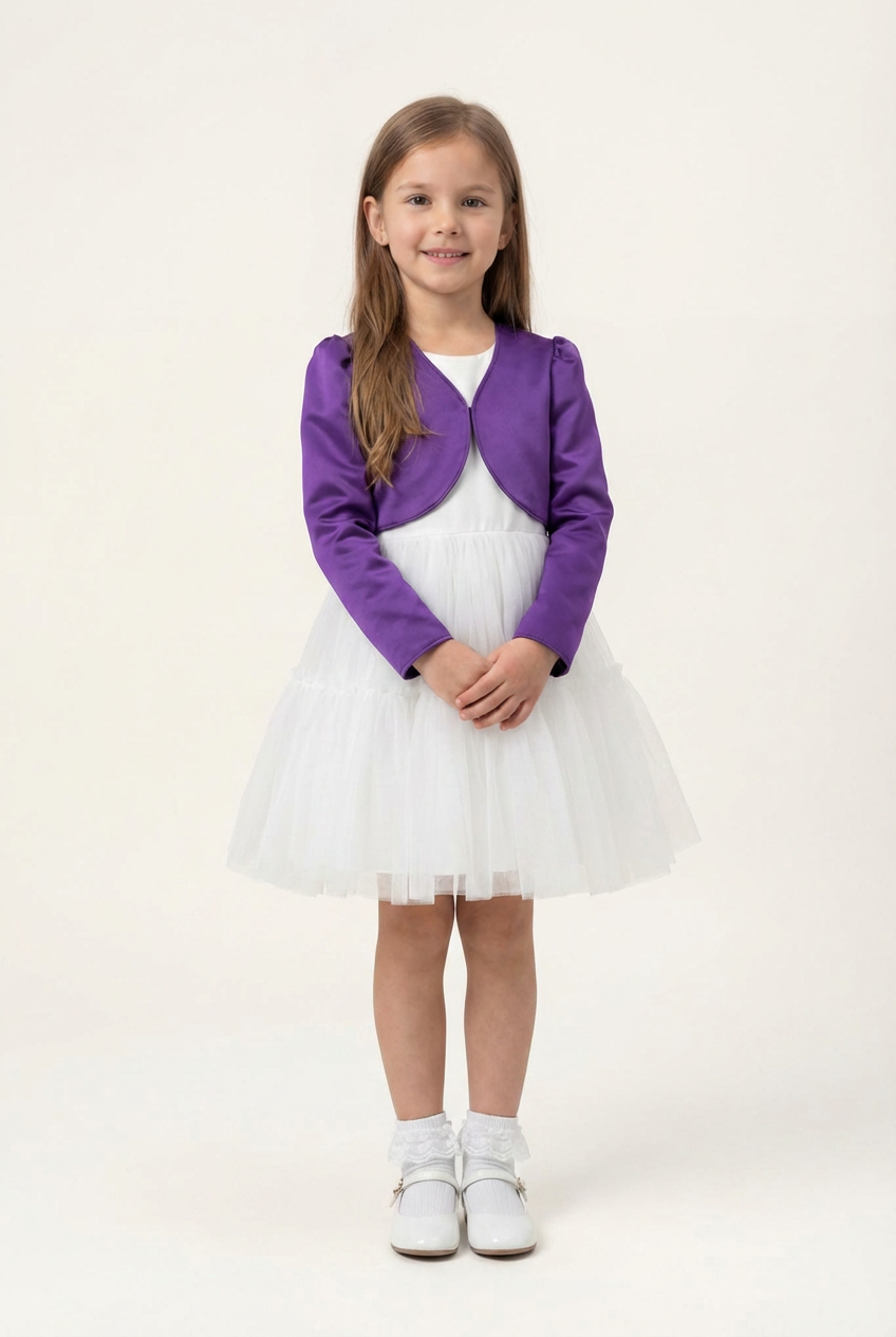 Babys & Mädchen Langarm-Bolero - Lila