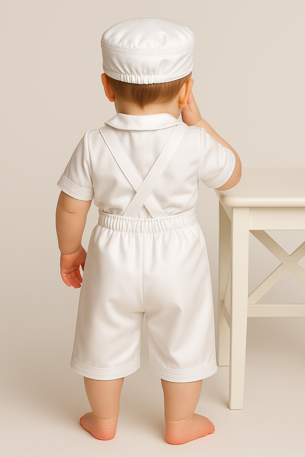 Baby Boys Christening Outfit Set - KEVIN - White