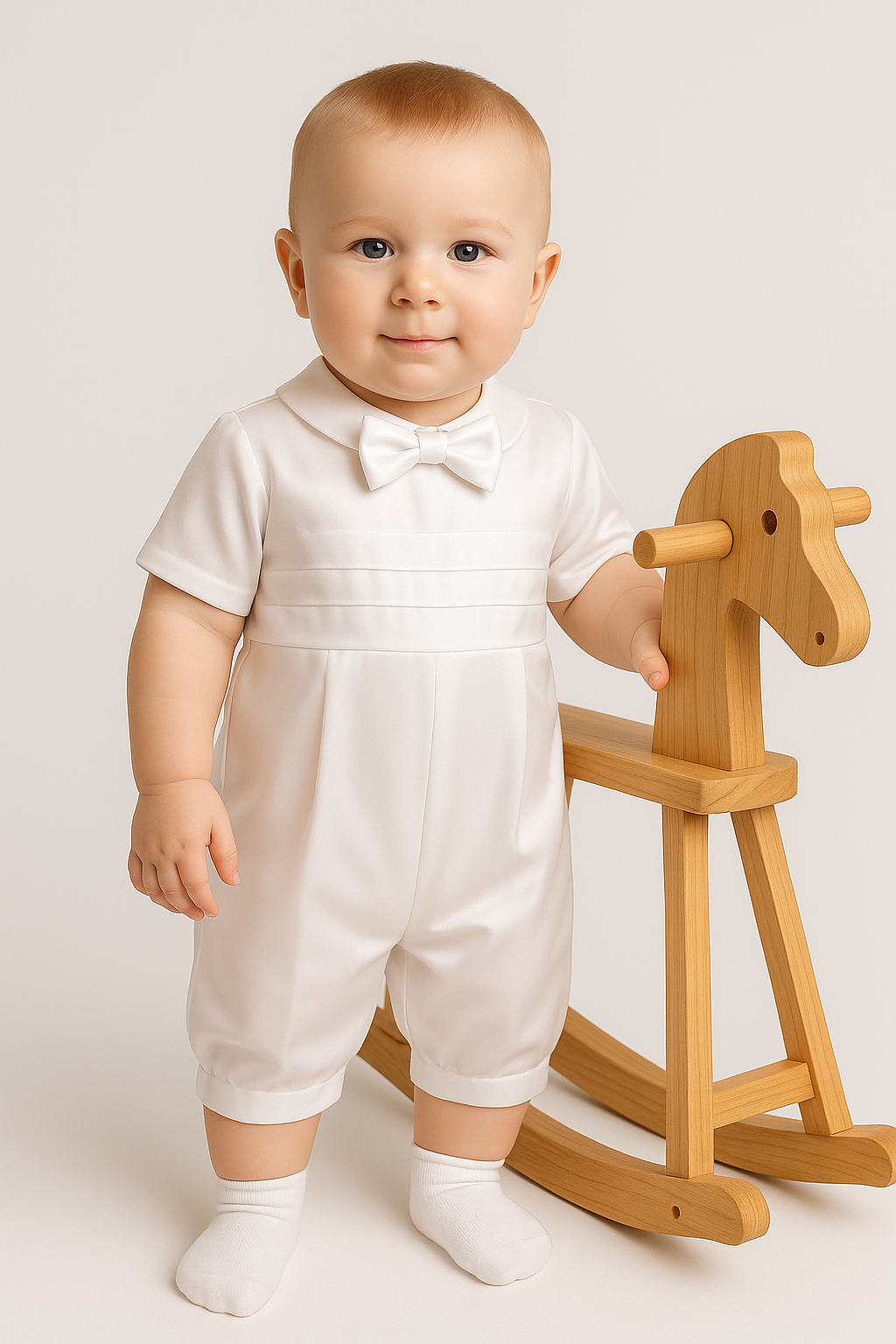 Baby Boys White Christening Outfit Set - LIAM - White