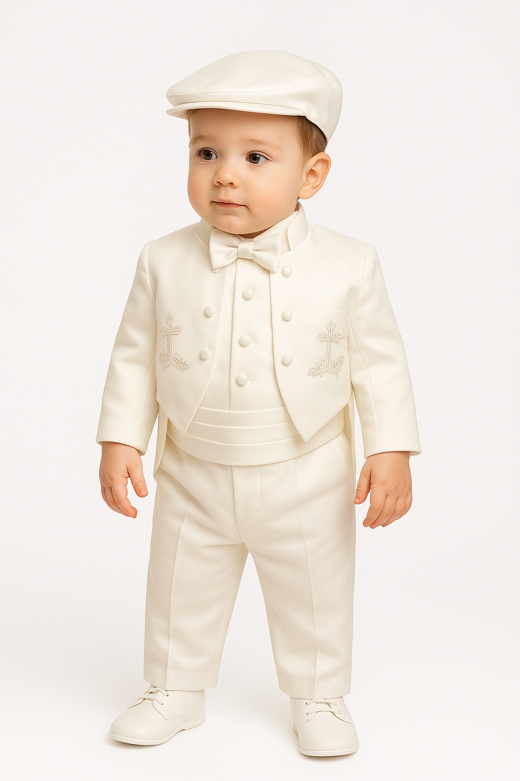 Baby Boys Christening Baptism Outfit - Ivory