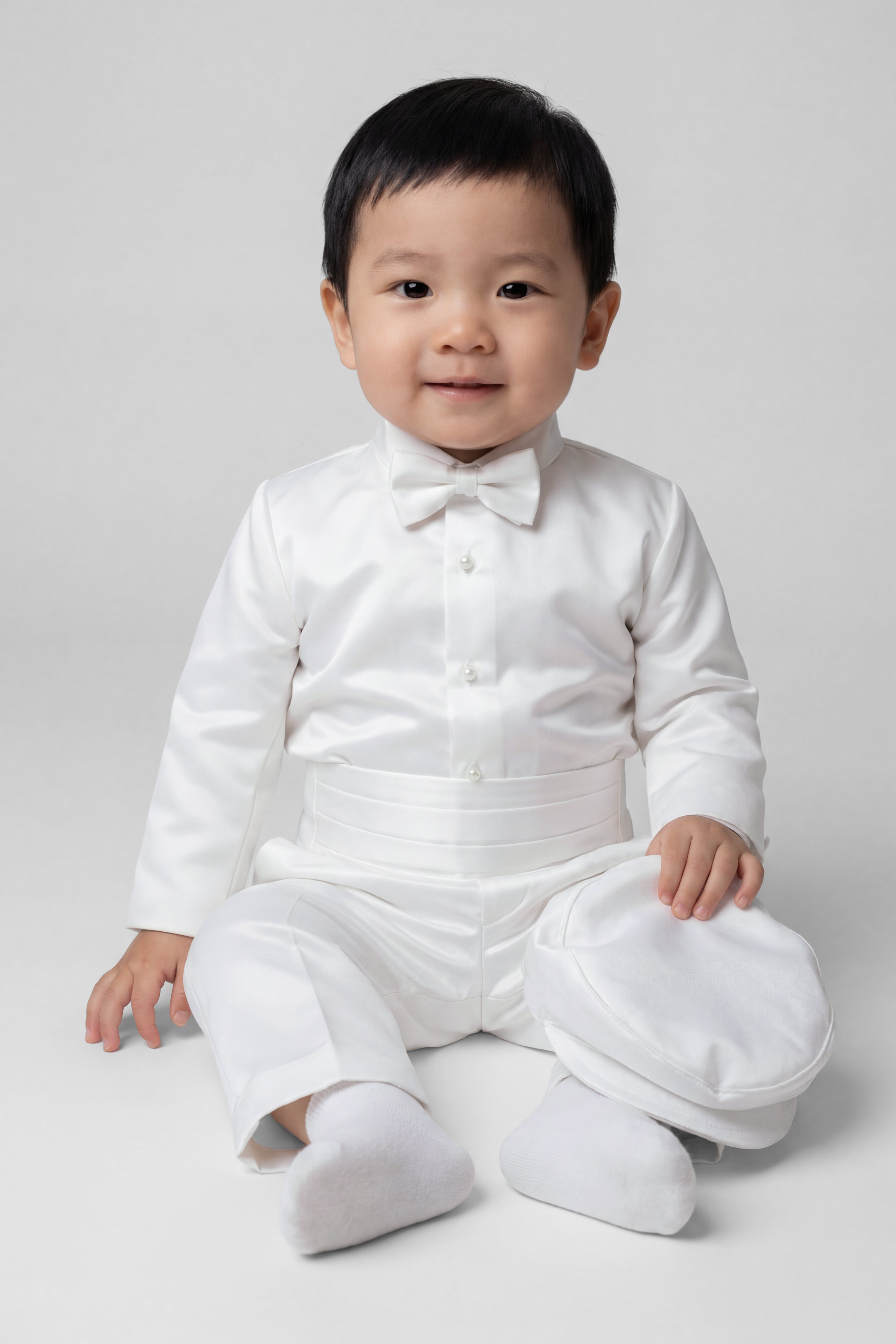Baby Boys Christening Baptism Outfit - White
