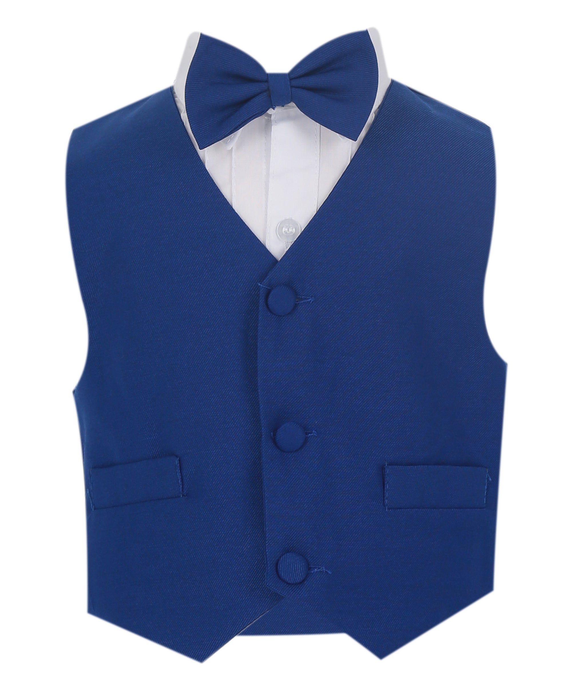 Ensemble Costume Formel Tout-en-Un pour Bébés Garçons - Bleu Royal