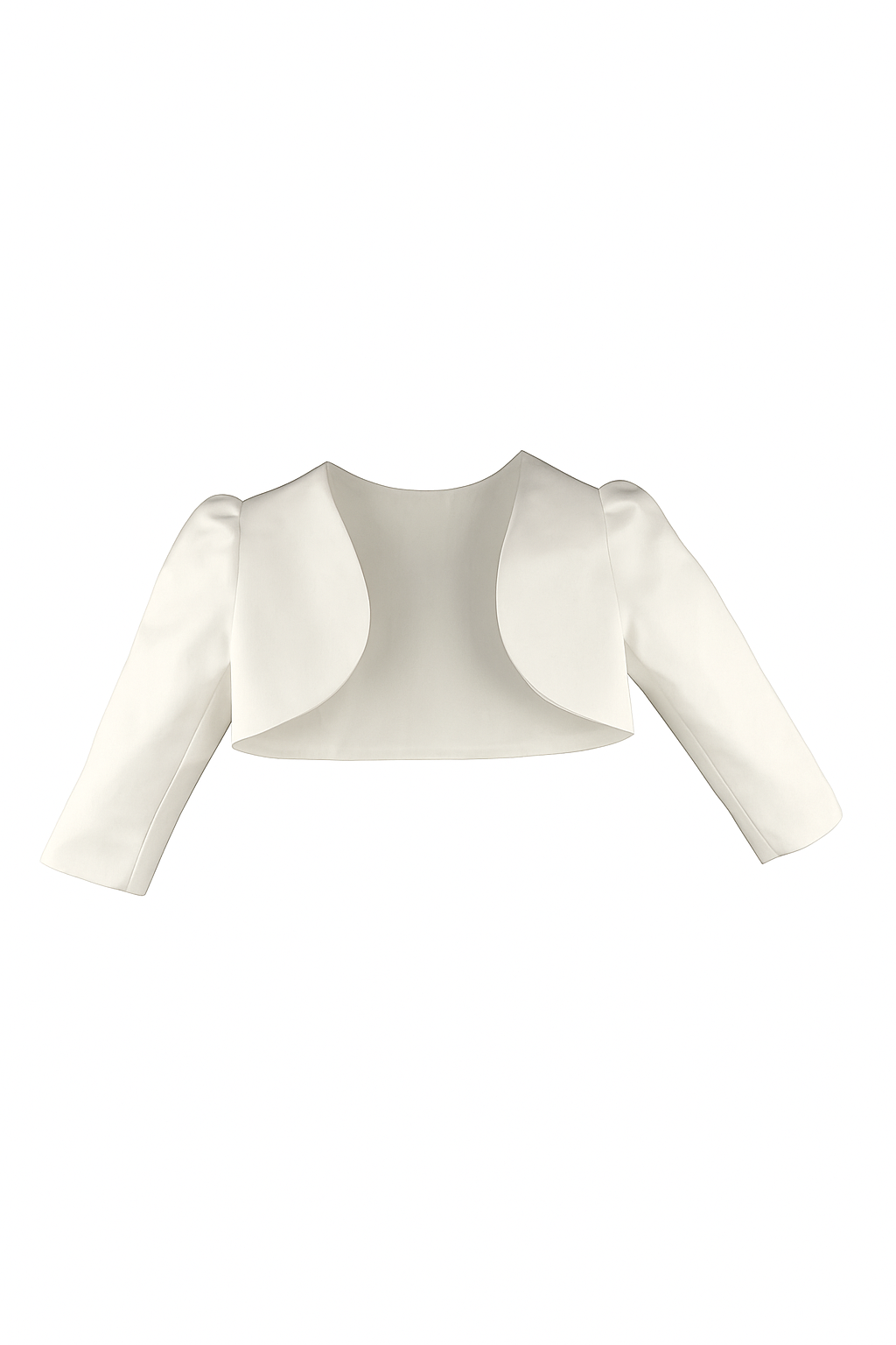 Baby & Girls Satin Bolero Jacket - GINA - Ivory picture
