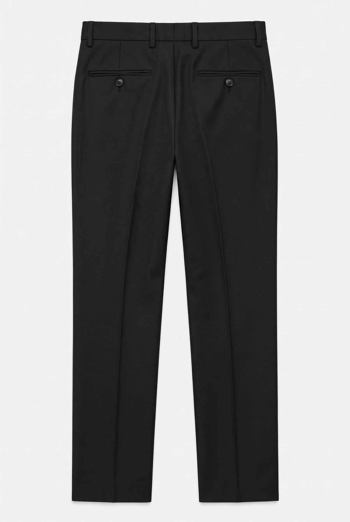 Boys 3-Piece Tuxedo Suit with Satin Notch Lapel - Romano Black  Trousers Back Picture 