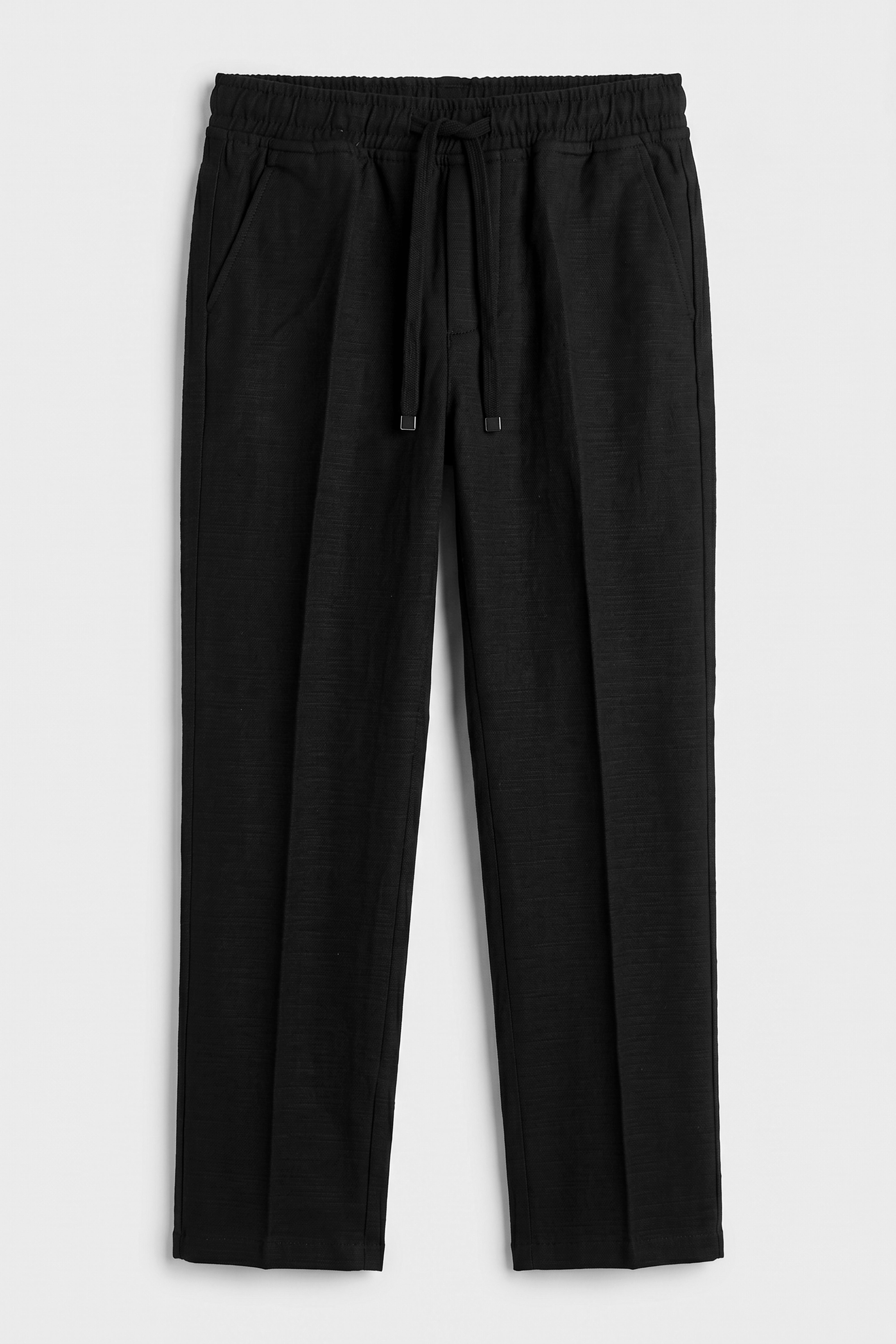 Boys 4-Piece Cotton Casual Suit - Black Trousers Front Picture