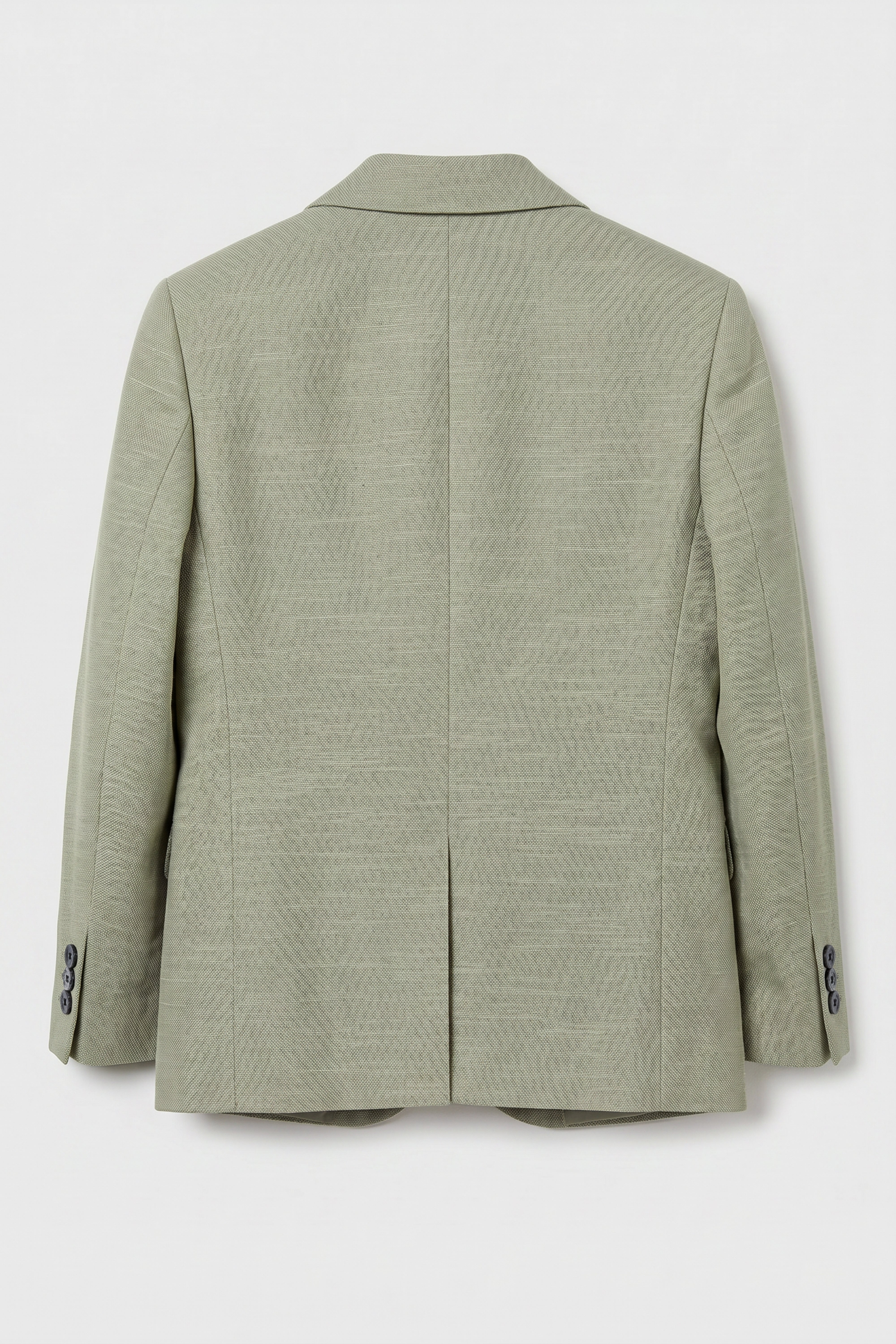 Boys 4-Piece Cotton Casual Suit - Sage Green Jacket Back Picture