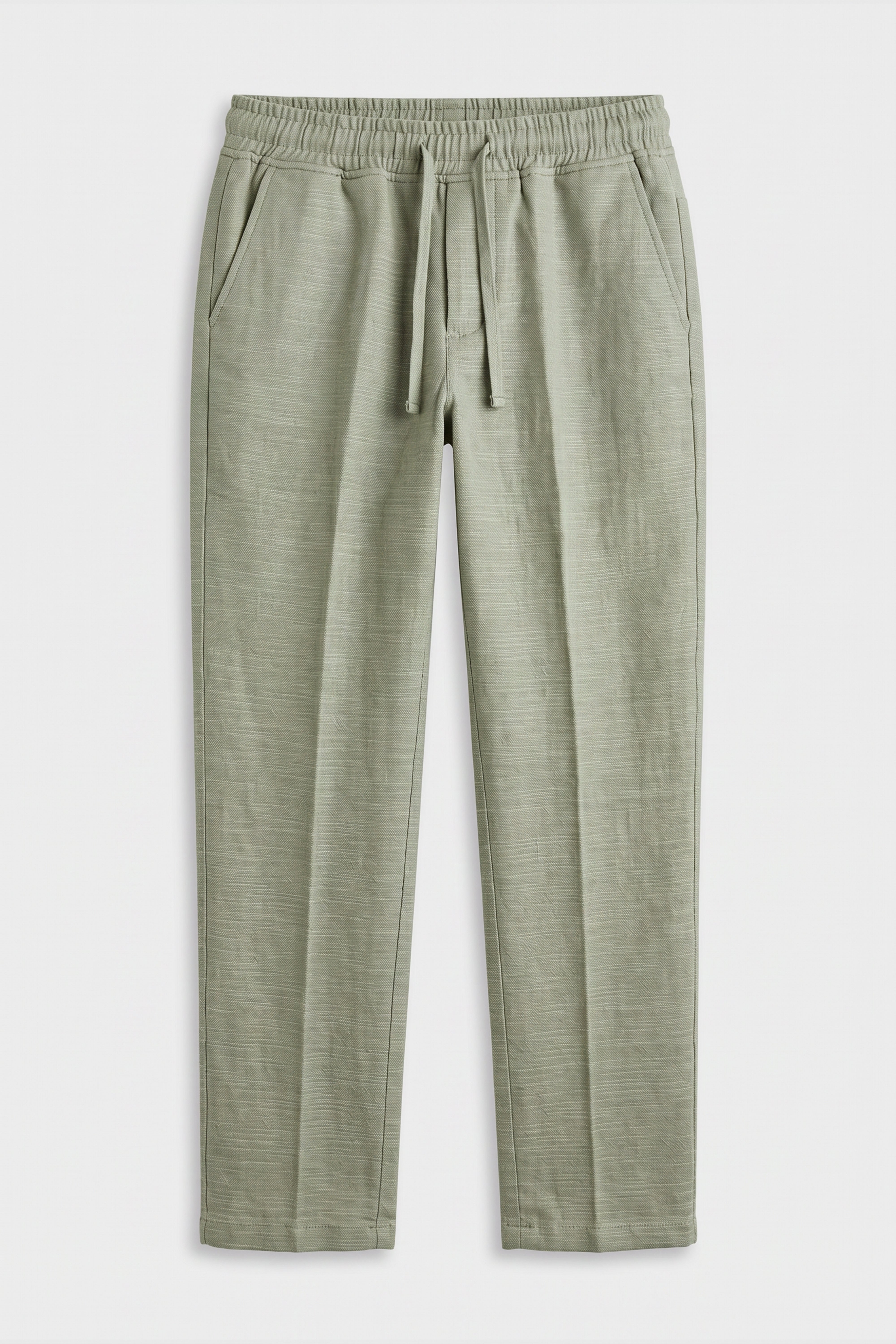 Boys 4-Piece Cotton Casual Suit - Sage Green Trousers Picture