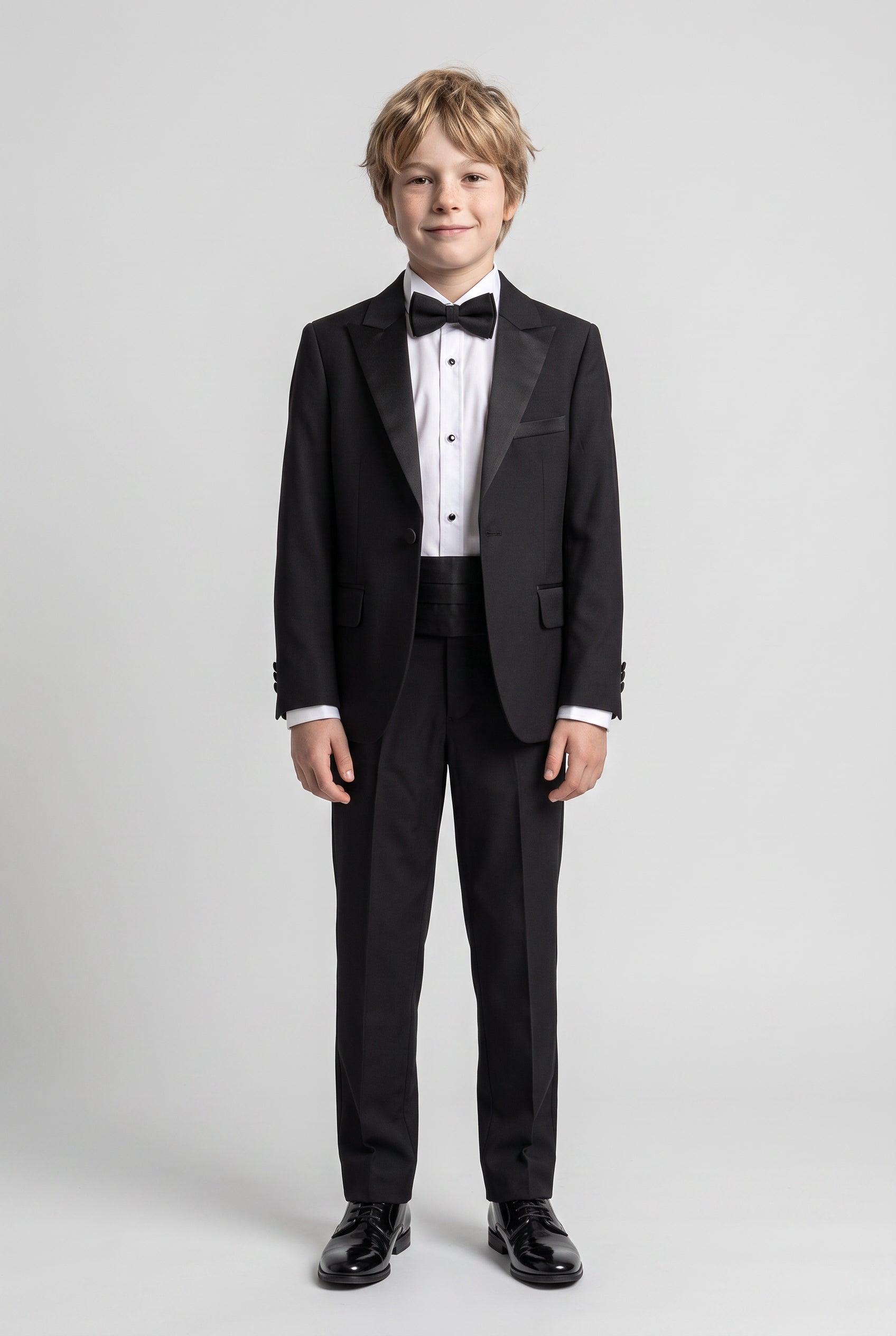Jungen-Anzugset für festliche Anlässe, 5-teilig, Schwarz