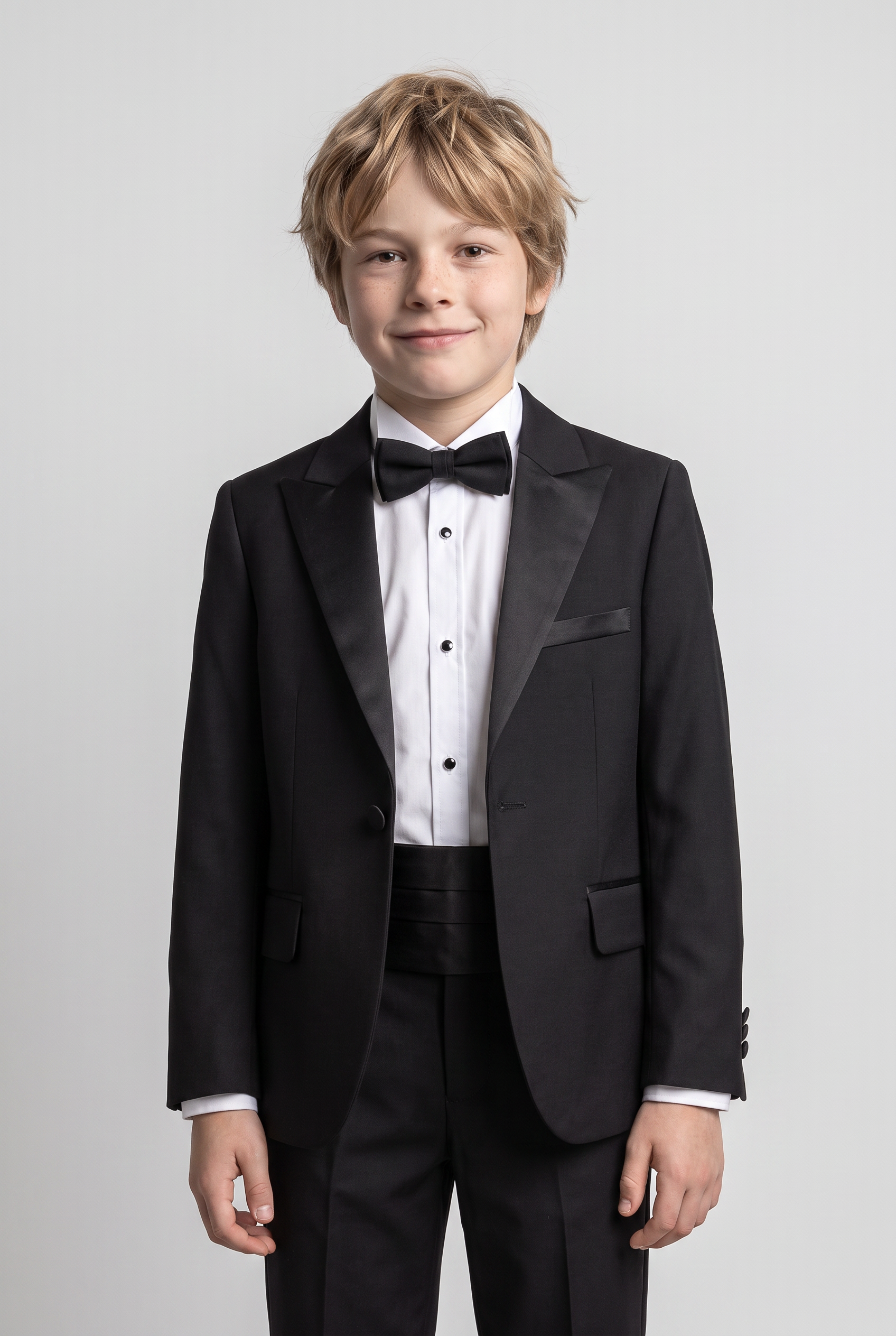 Jungen-Anzugset für festliche Anlässe, 5-teilig, Schwarz