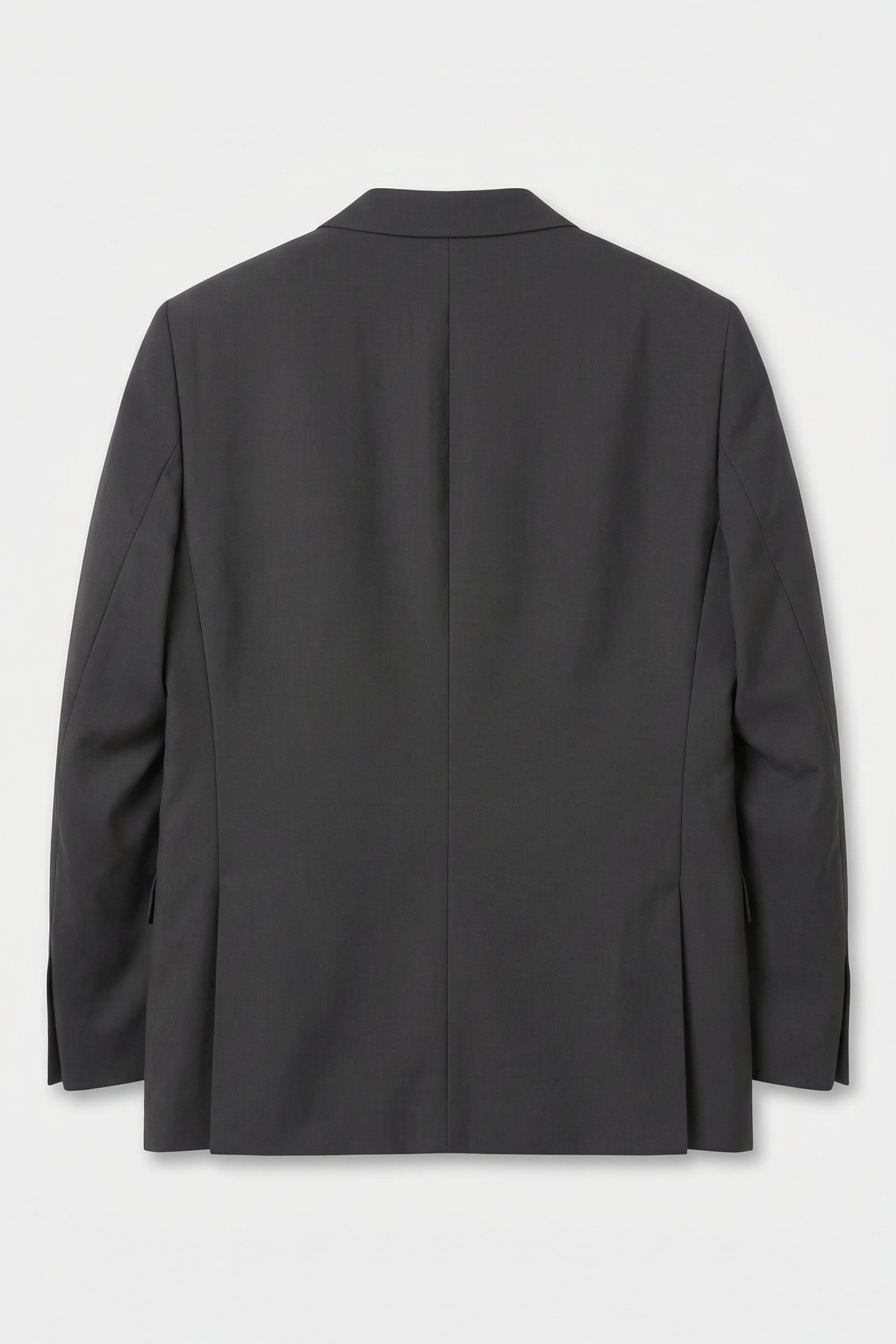 Boys 5-Piece Tailored Fit Formal Suit - Grant - Charcoal Grey Blazer Back Picture