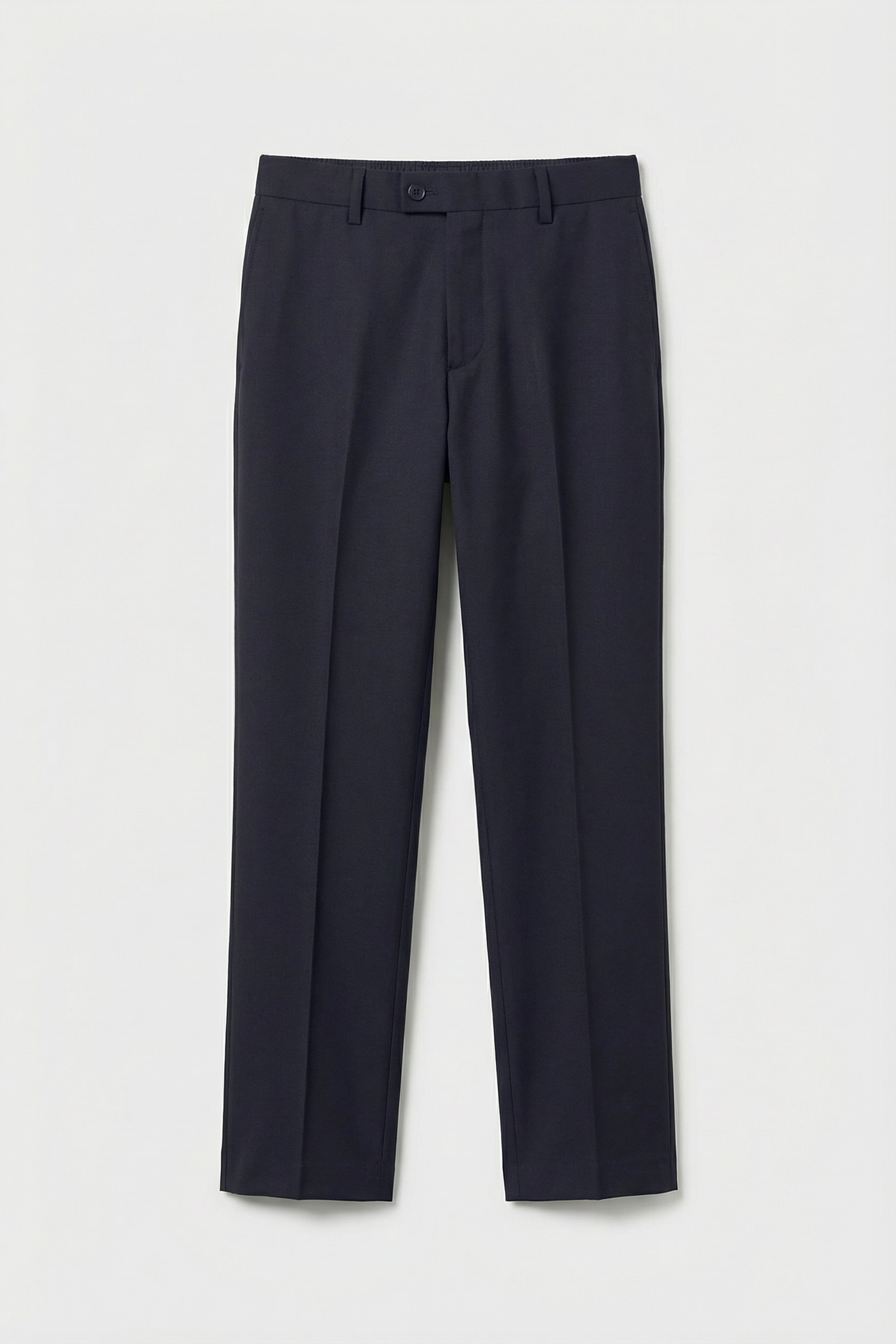 Boys 5-Piece Tailored Fit Formal Suit - Grant - Dark Navy Blue Trousers Front Picture