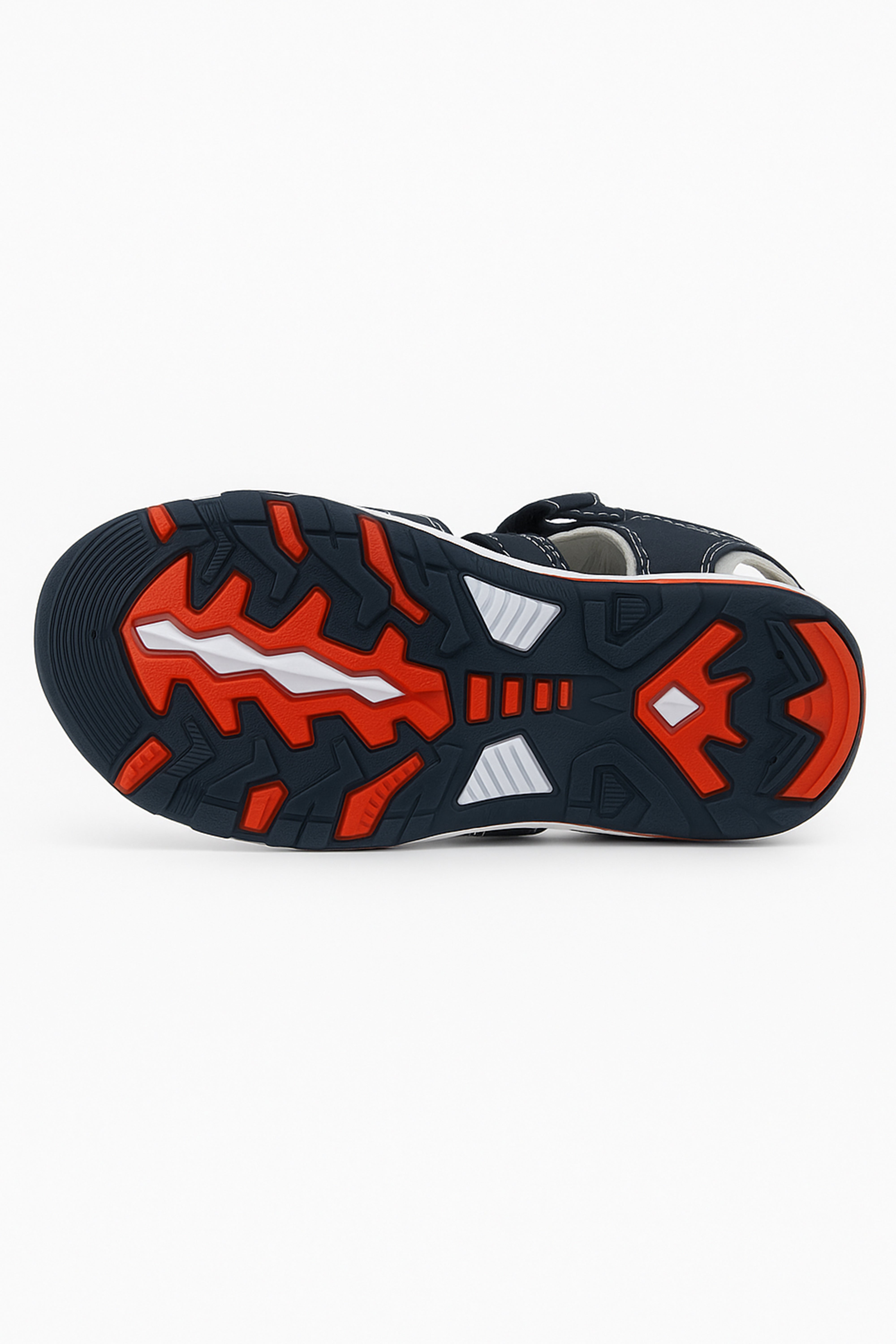 Boys Casual Trekking Sandals - Navy Blue Sole Picture