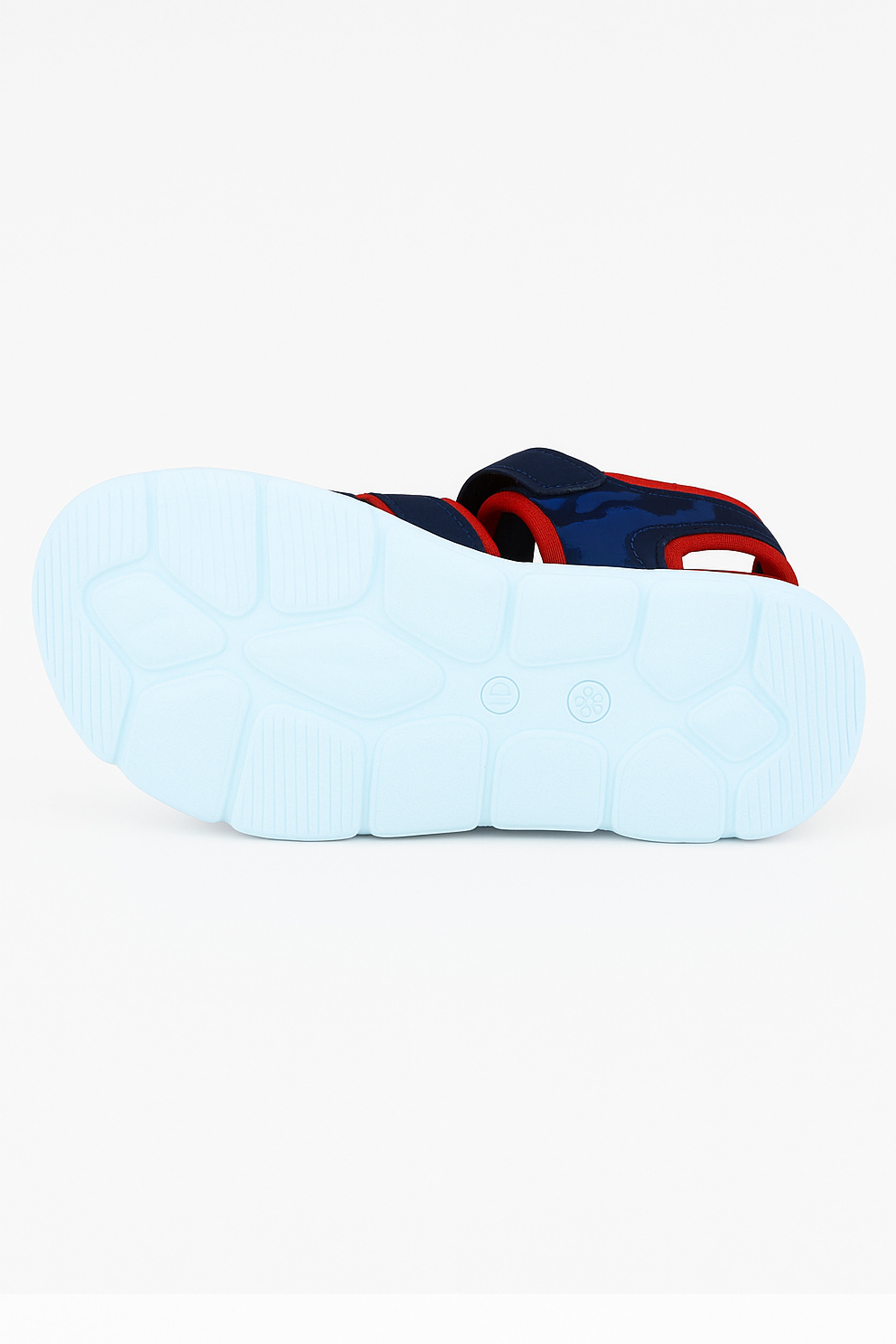 Boys Casual Trekking Summer Sandals - Navy Blue Sole Picture