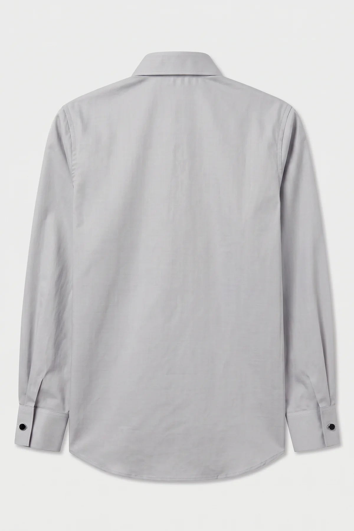 Camisa de vestir clásica para niños con puños para gemelos - Gris Piedra