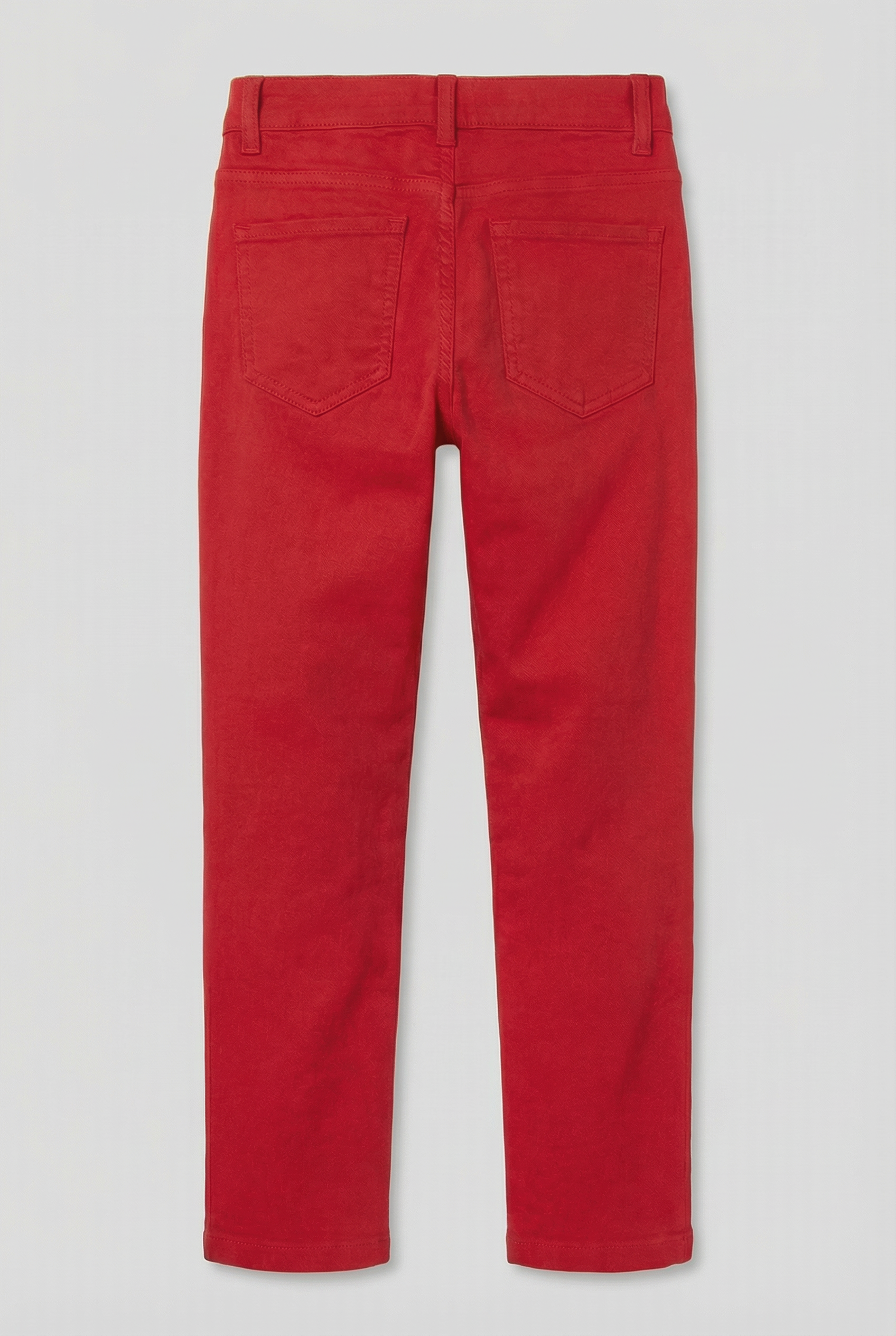 Boys Cotton Casual Stretch Chino Trousers – Red Picture