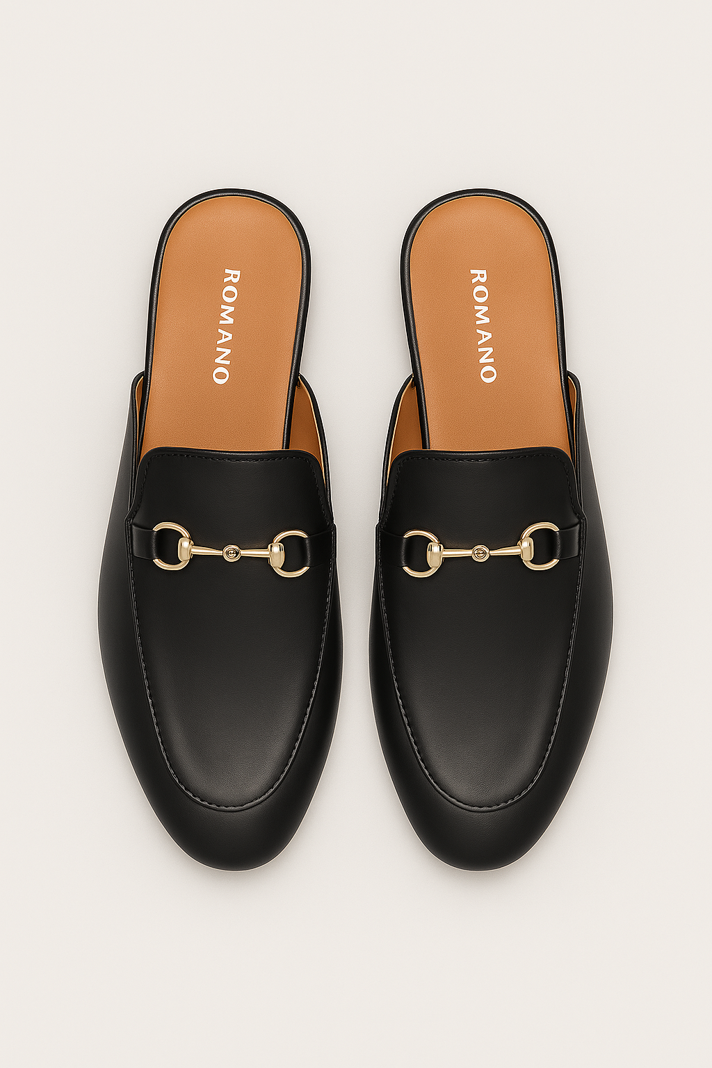 Boys Horsebit Slip On Slipper Loafers - Black Front Picture