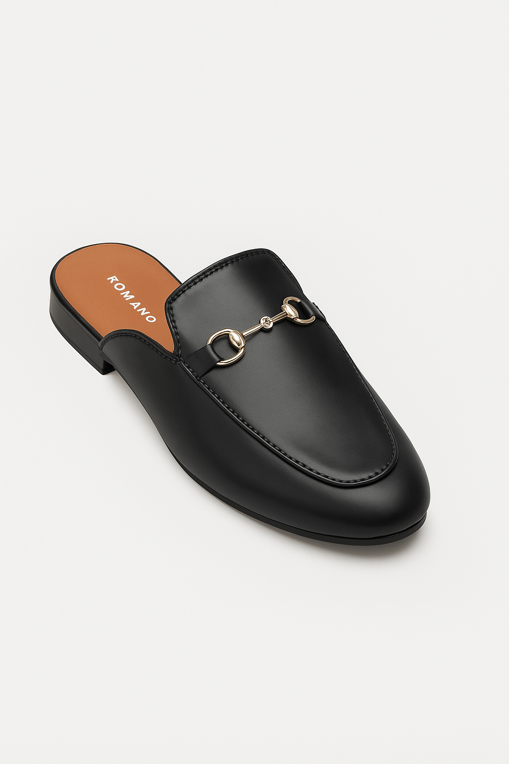 Boys Horsebit Slip On Slipper Loafers - Black Side Picture