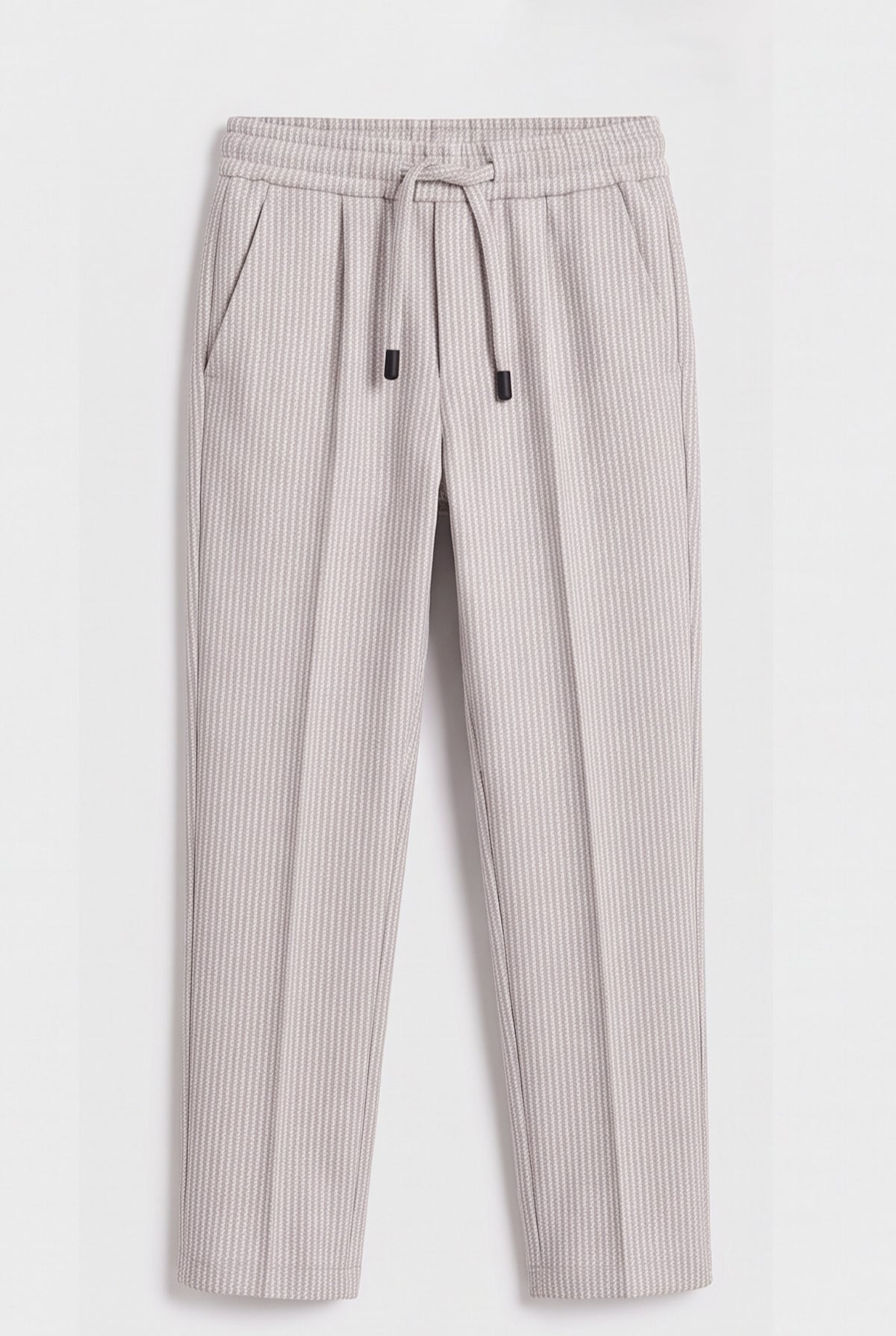 Boys Light Grey and Purple 2-Piece Mini Tweed Houndstooth Suit - ORME Trousers Picture