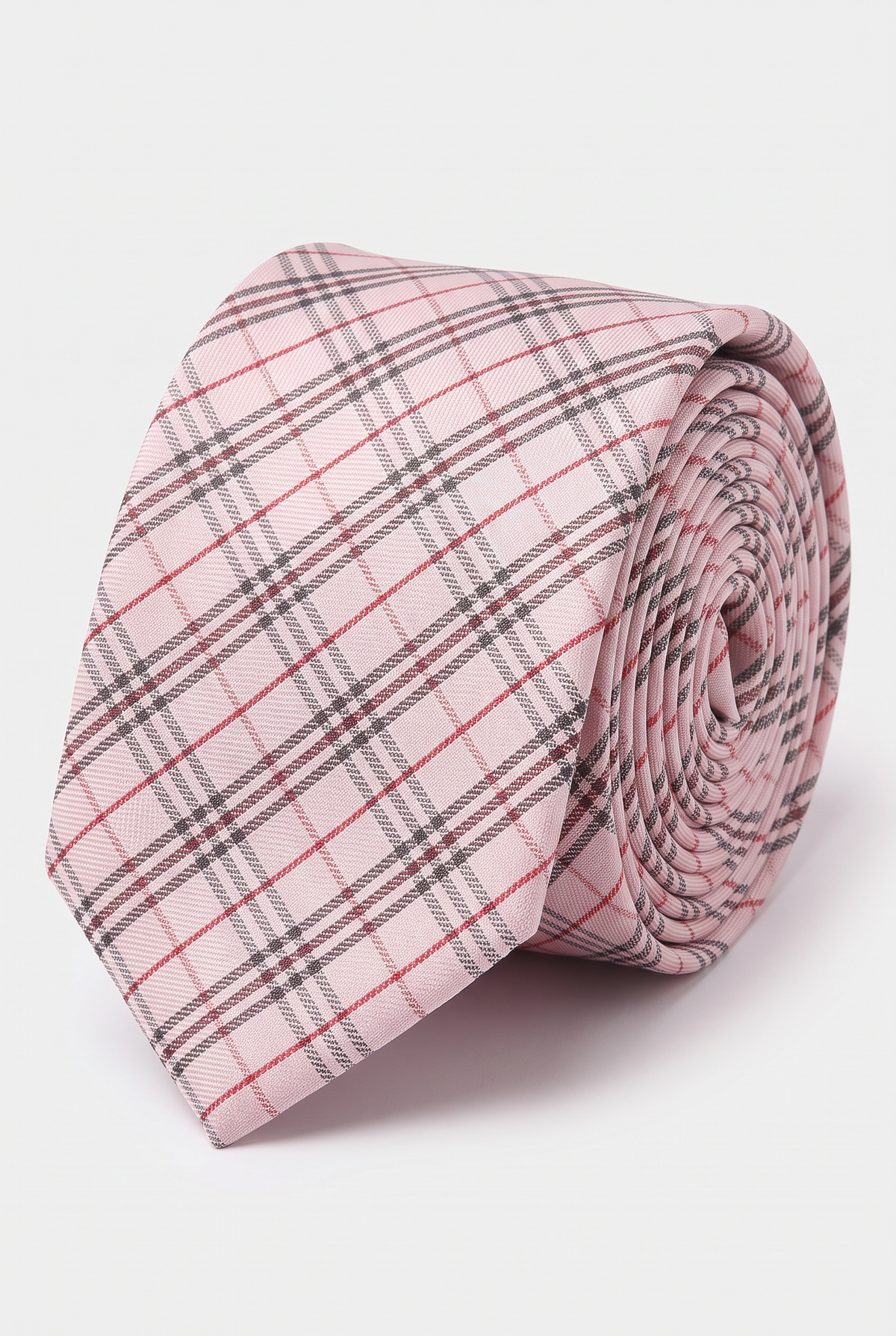 Jungen Karo-Krawatte in Pink und Rot