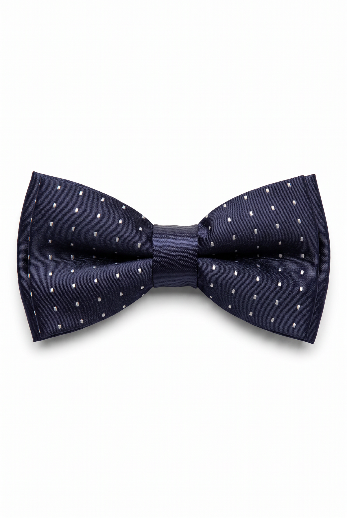 Boys Polka Dot Bow Tie - BWP Dark Navy