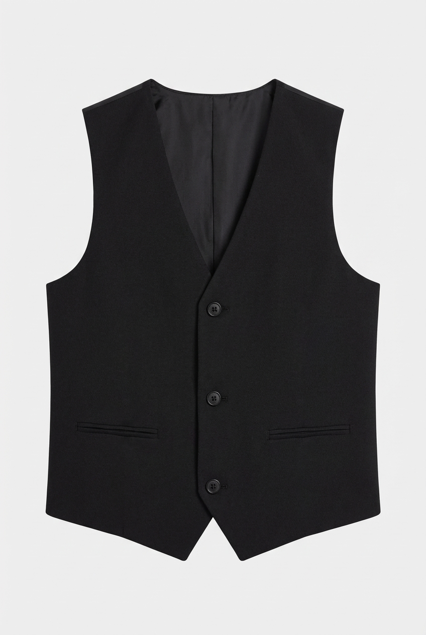 Jungen Slim Fit 8-teiliges formelles Anzugset – Schwarz