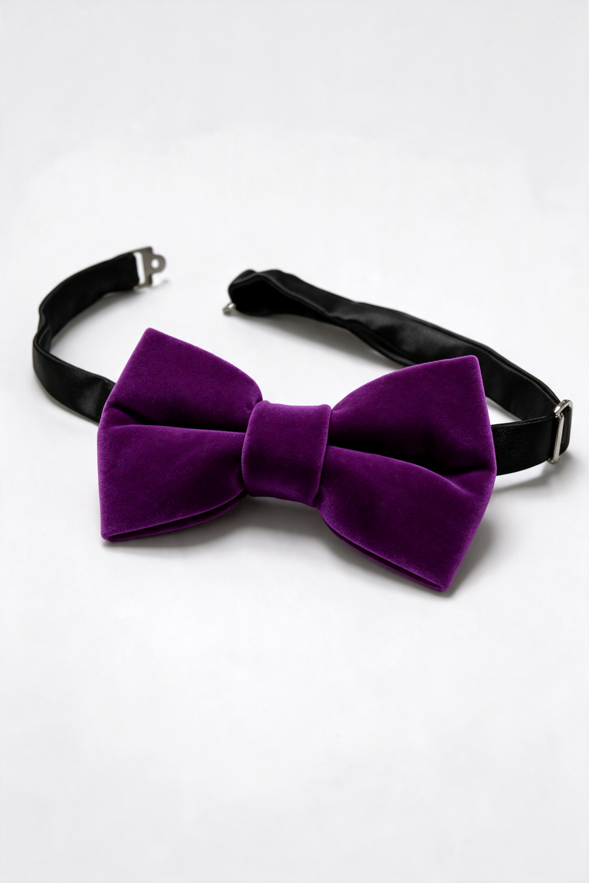 Boys Slim Fit Velvet Dinner Suit - 3-Piece & 5-Piece - SAVOY  - Purple bowtie picture