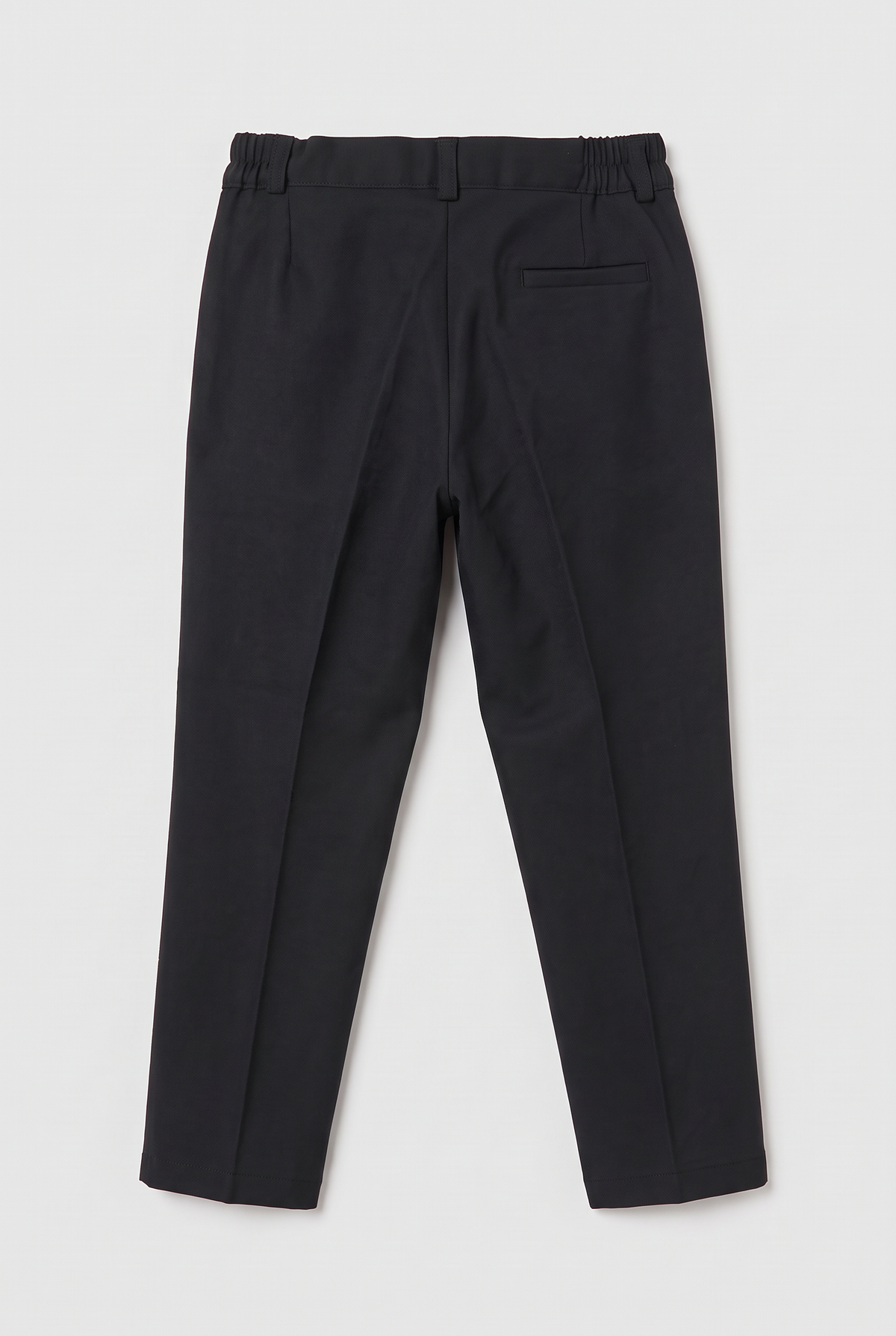 Boys Slim Fit Velvet Dinner Suit - 4-Piece & 5-Piece - SAVOY - Black Trousers Back Picture