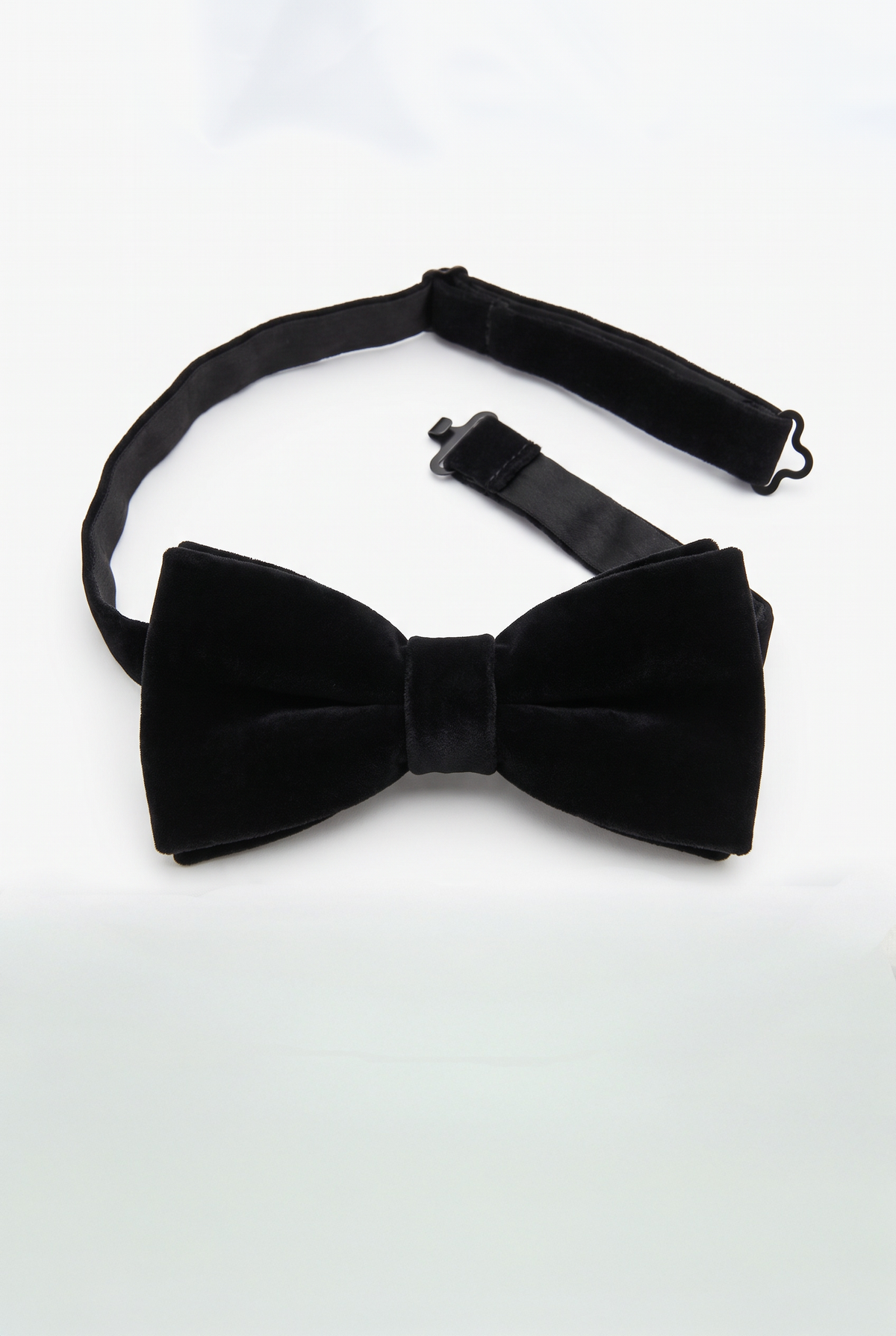 Boys Slim Fit Velvet Waistcoat Set - SAVOY - Black Bowtie Picture