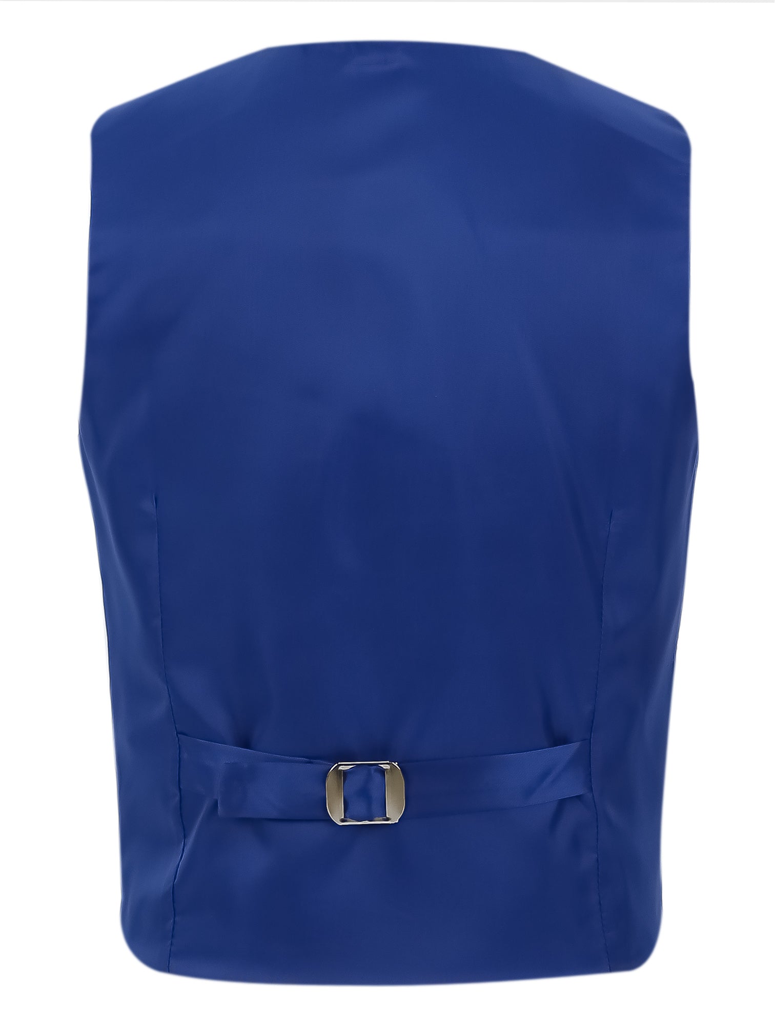 Boys Tuxedo Suit - Corduroy Velvet Waistcoat & shawl lapel - Royal Blue Waistcoat Back Picture