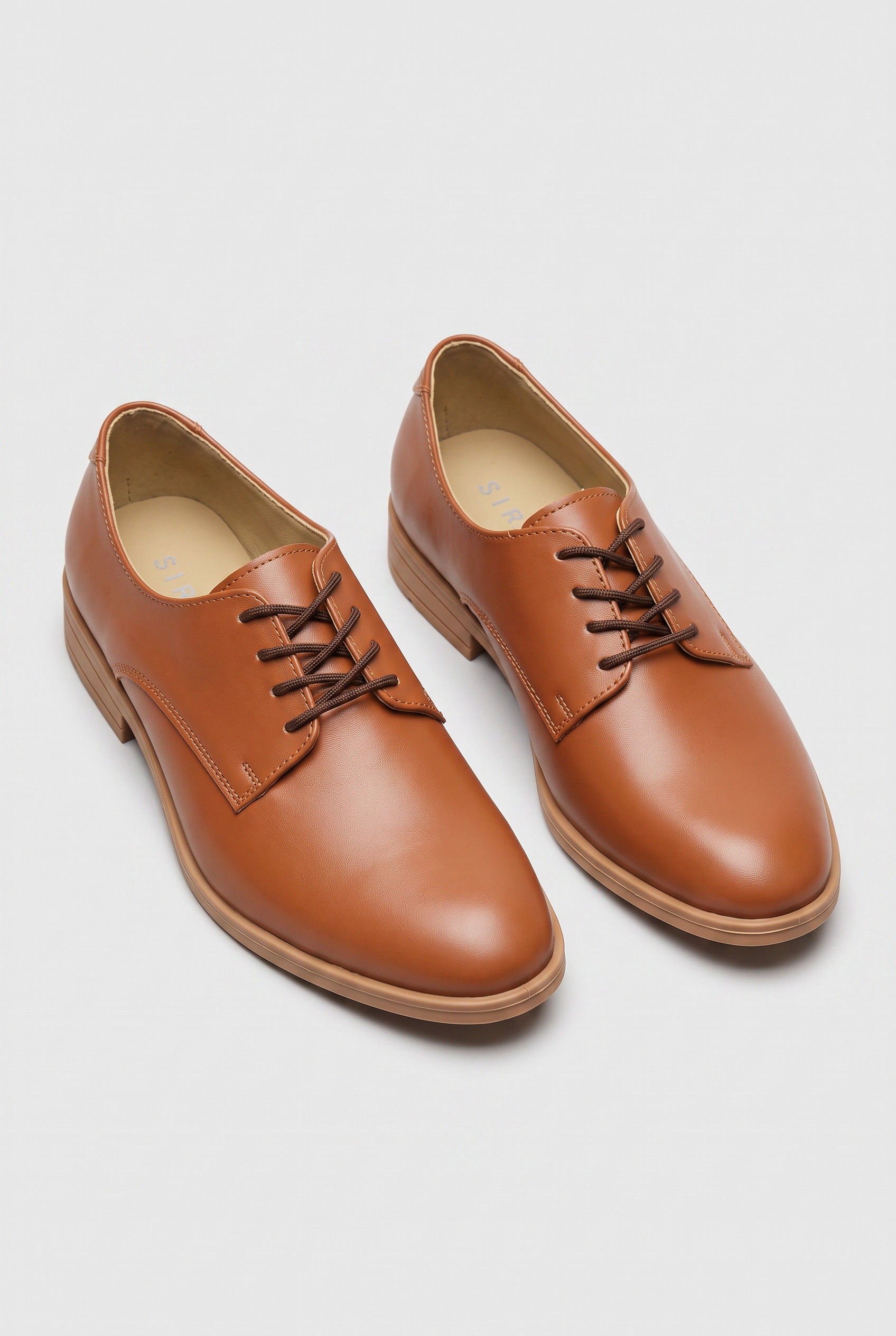 Boys Woven Leather Loafers - Denver - Tan Brown Pair Picture