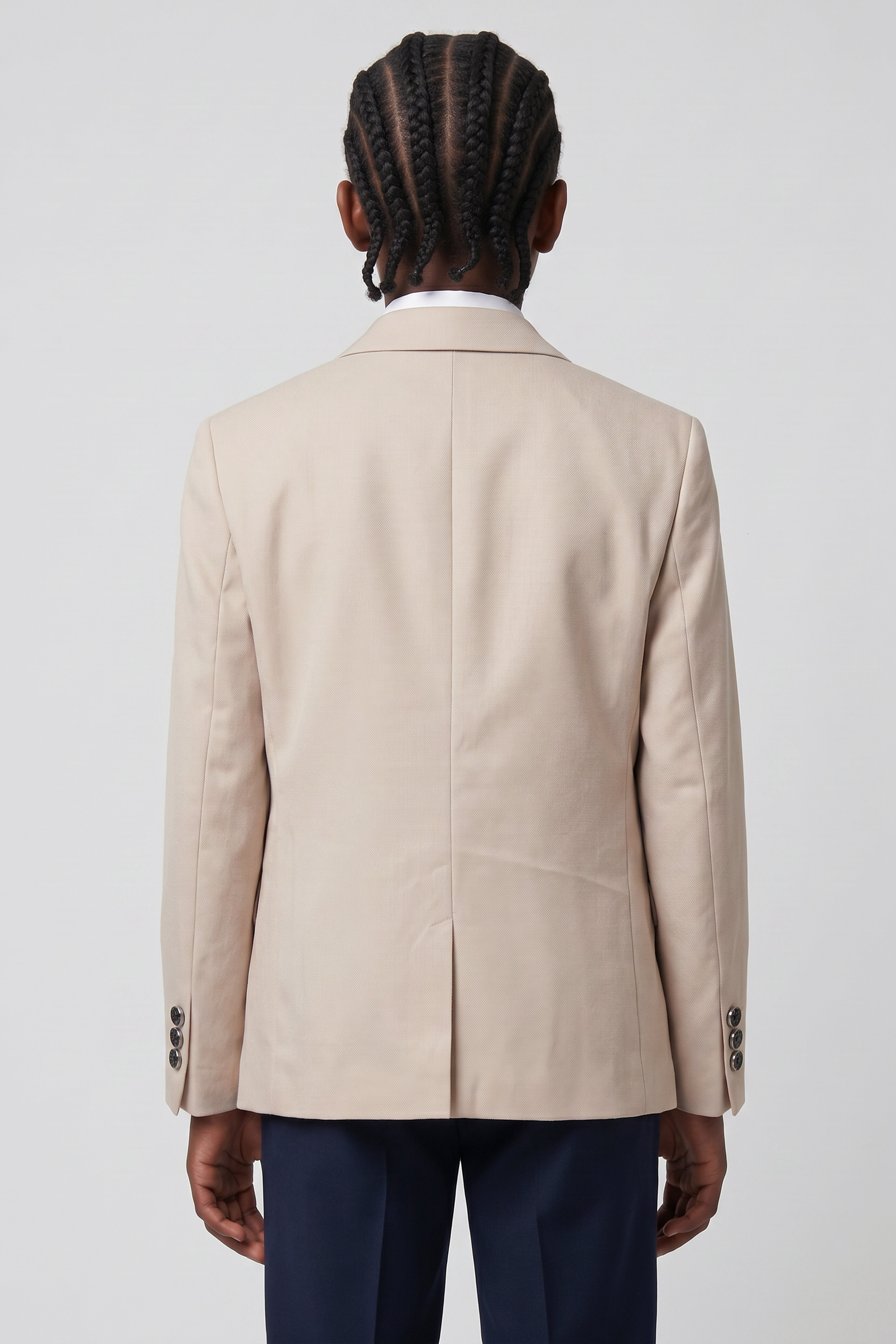 Completo da cerimonia da 6 pezzi per ragazzi con gilet doppiopetto - DAMATLIK W - Beige Camel