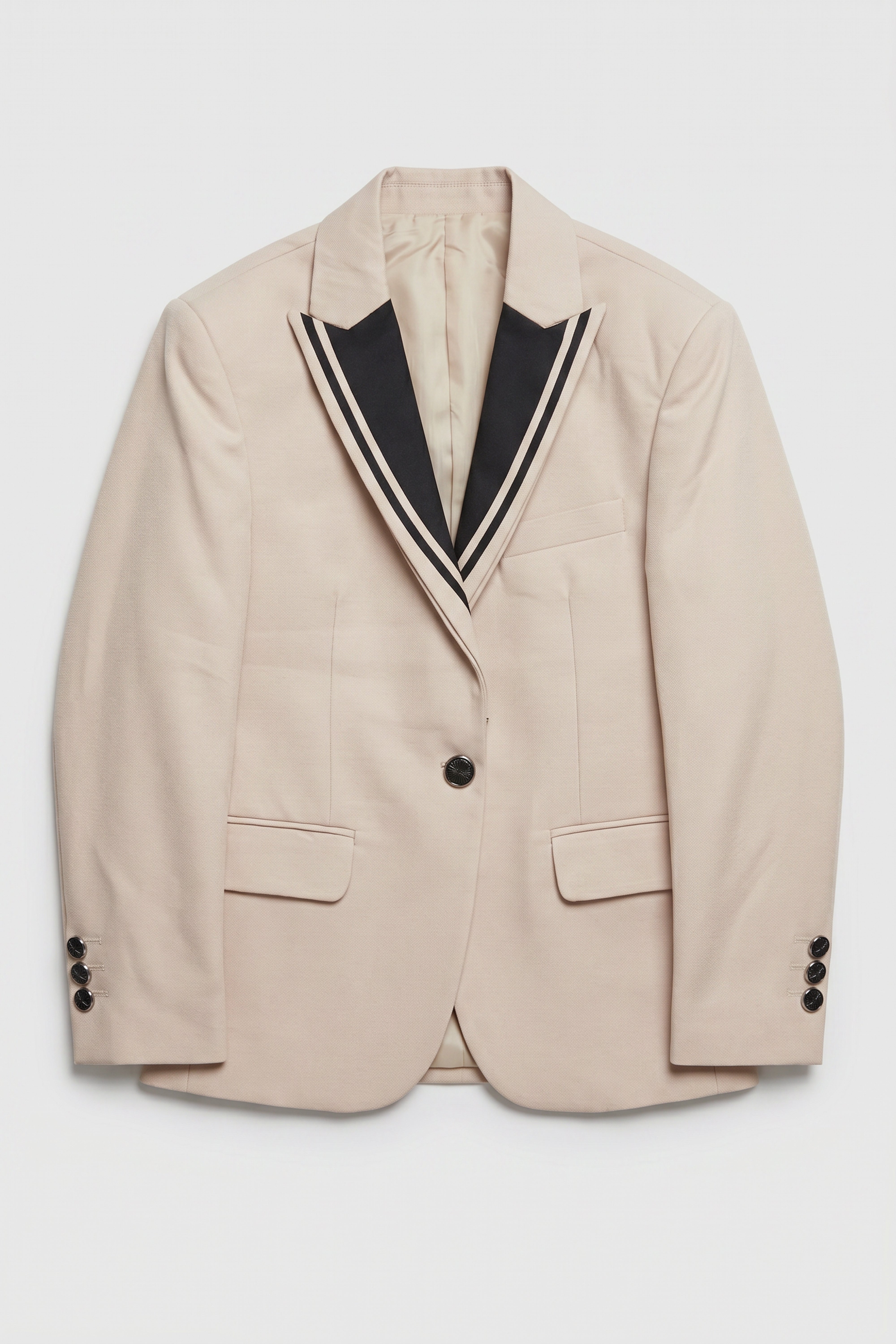 Completo da cerimonia da 6 pezzi per ragazzi con gilet doppiopetto - DAMATLIK W - Beige Camel