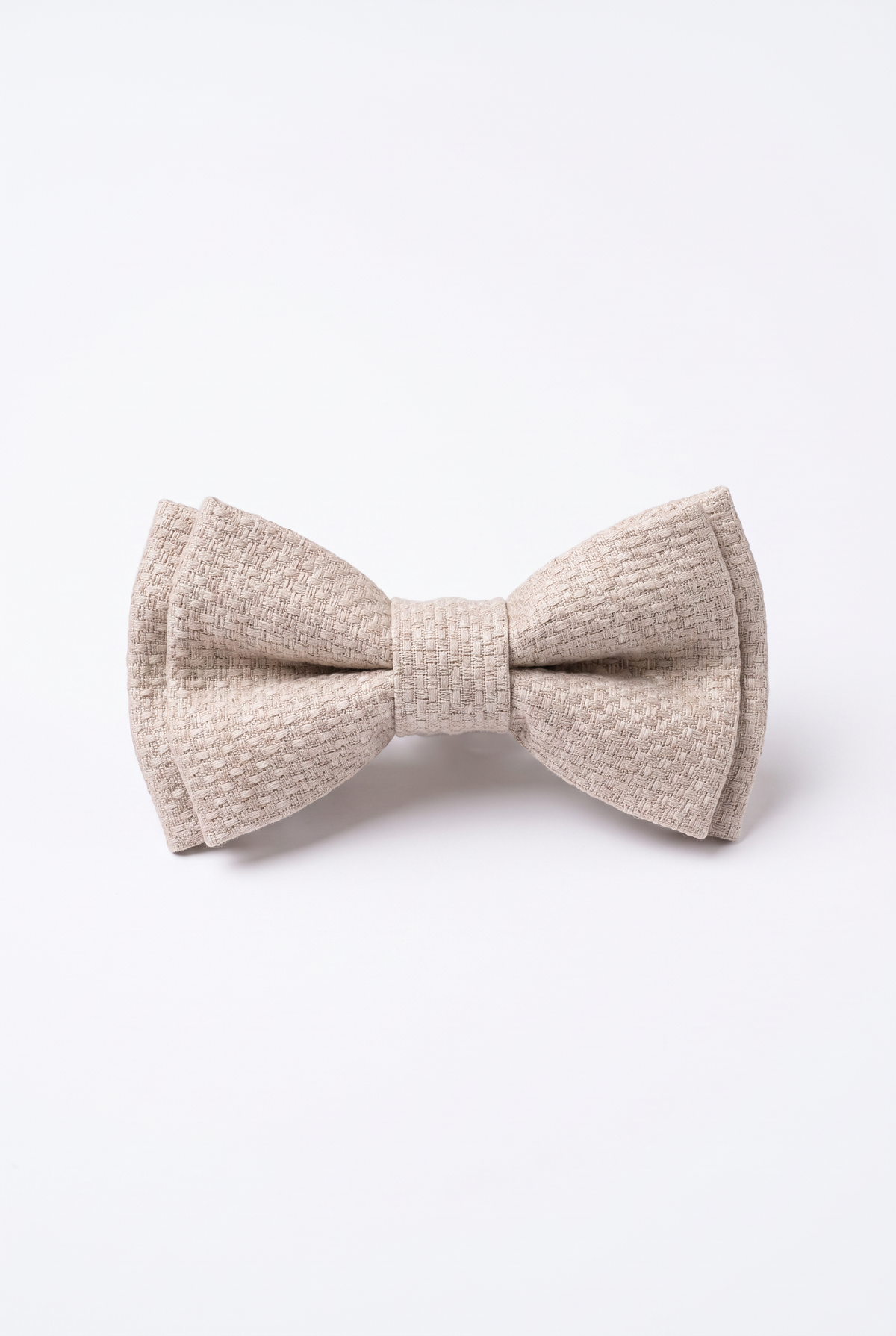 Boys’ 7-Piece Self-Patterned Formal Suit Set - Planet - Beige Bowtie Picture